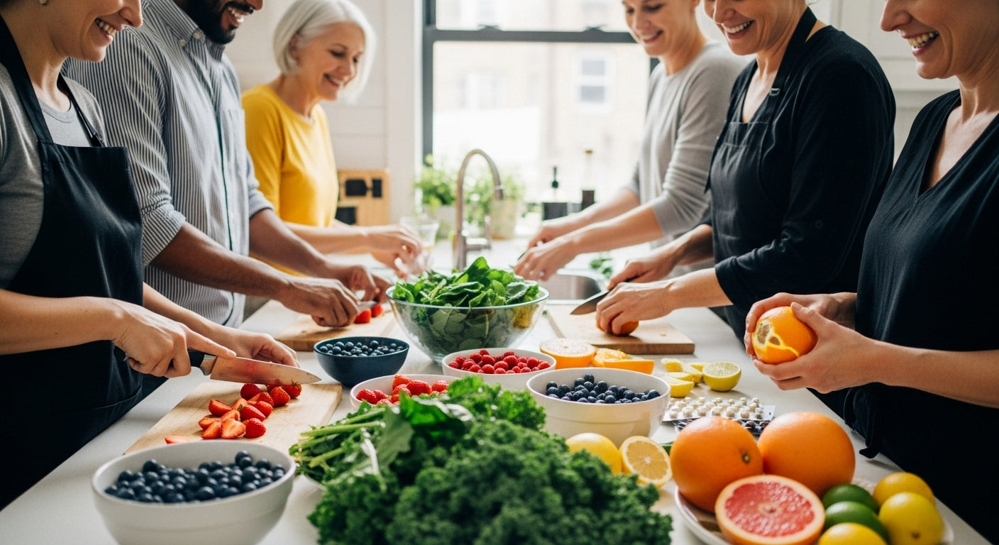 Antioxidantien gesunde Ernährung Familie