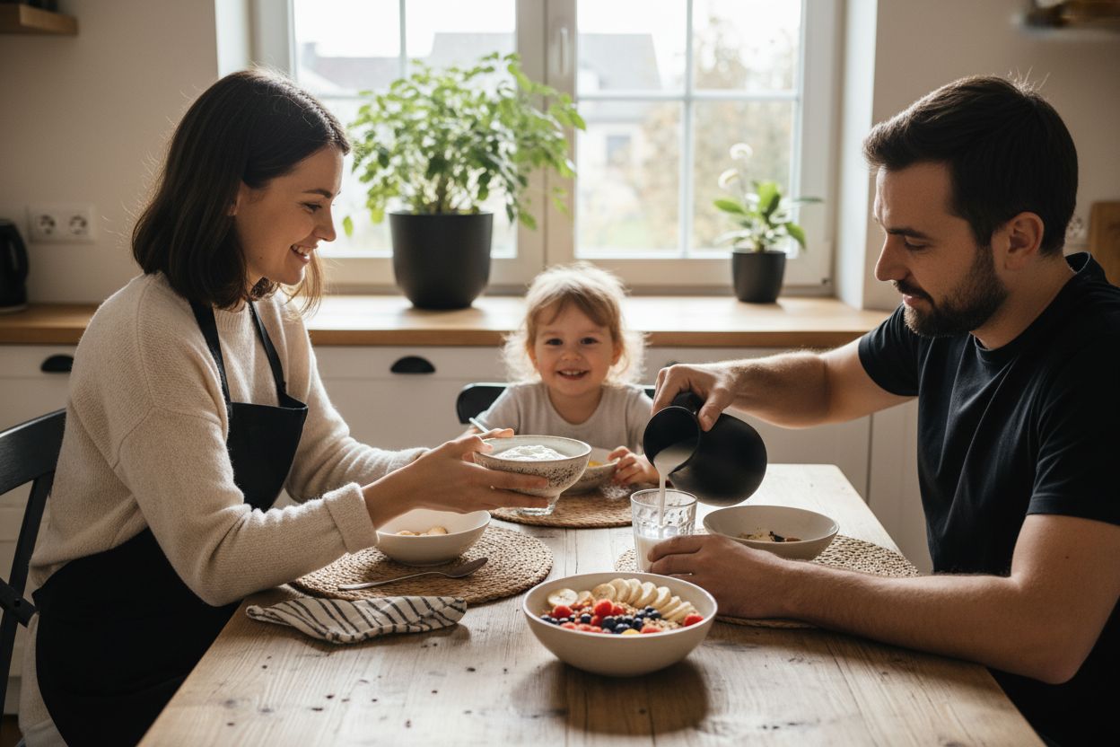 Familie Probiotika Frühstück