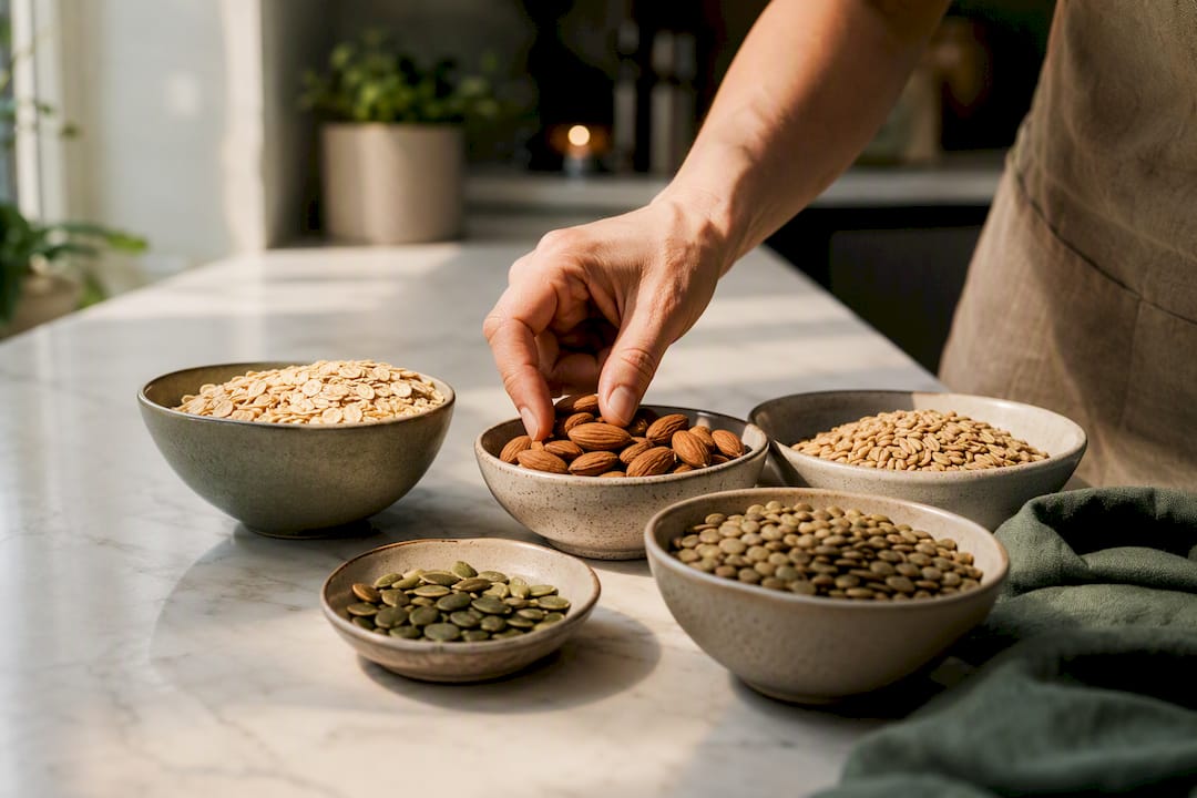 Natürliche Zutaten für eine Ernährung voller Energie