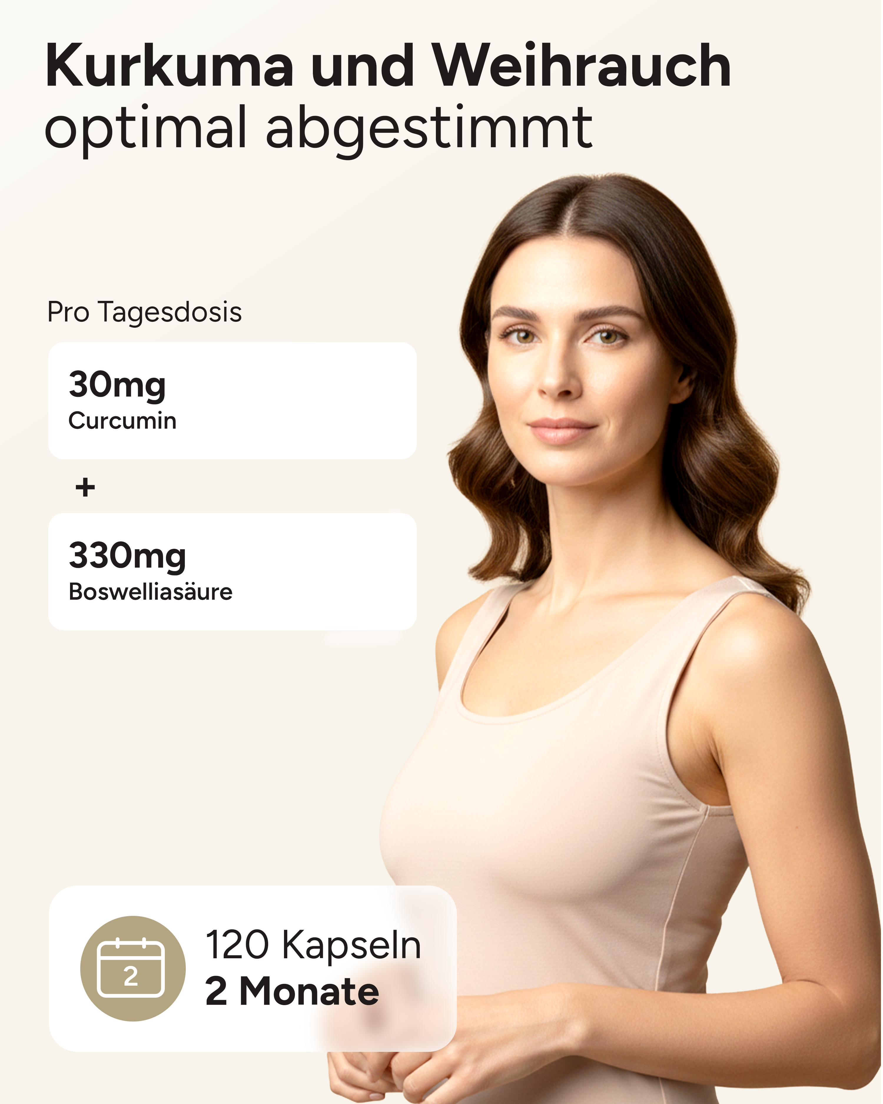 Kurkuma Weihrauch - 330mg Boswellinsäure & 30mg Curcumin pro Tag