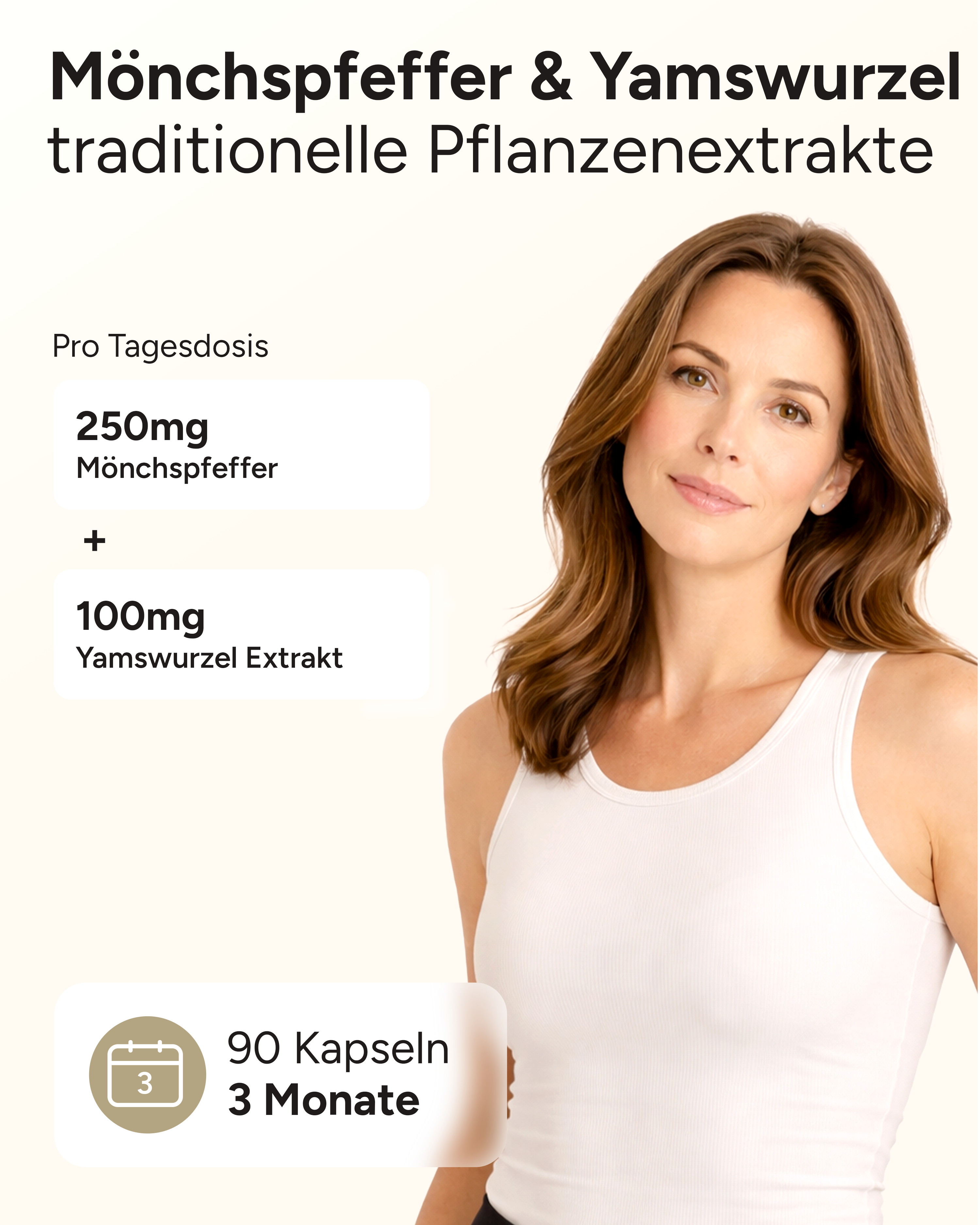 Mönchspfeffer, Yamswurzel Komplex - 250mg & 100mg pro Kapsel