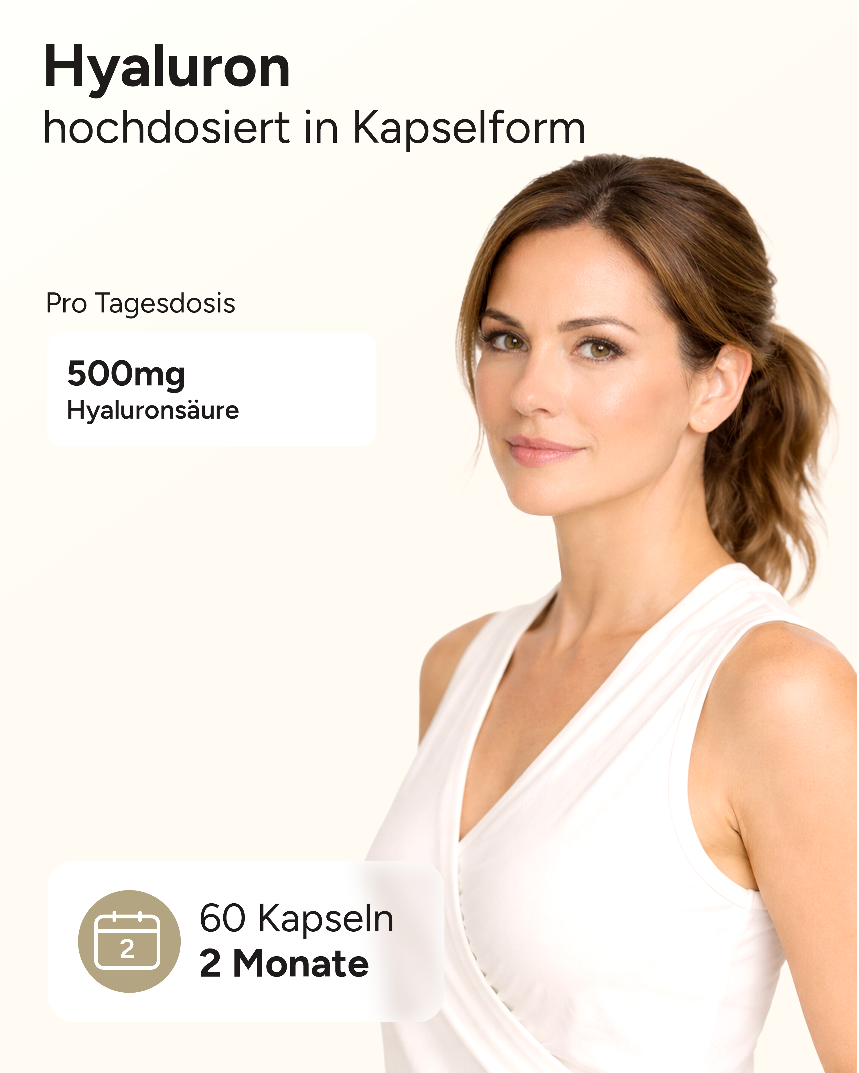 Hyaluronsäure - 500mg pro Kapsel
