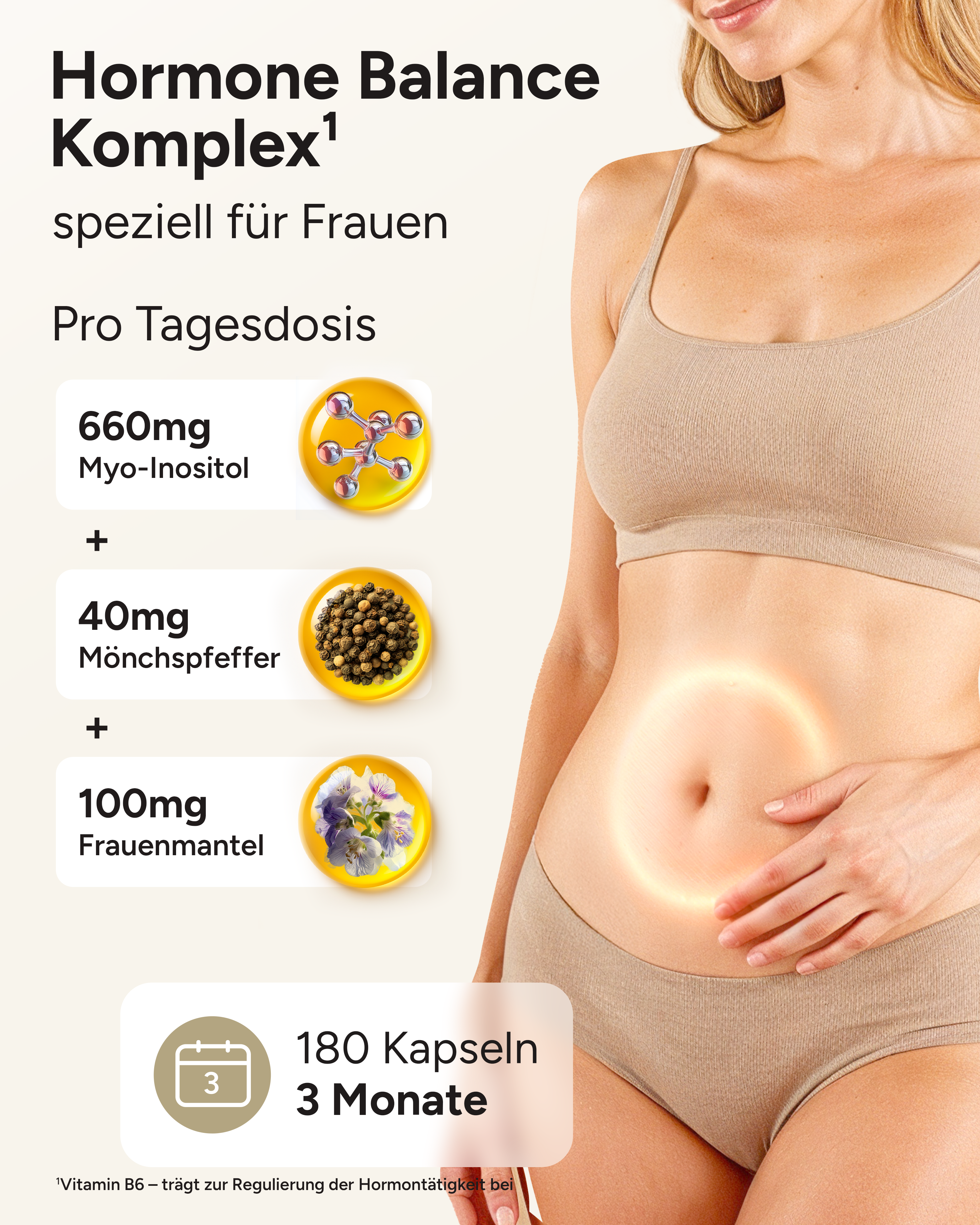 Hormella PMS Komplex - Myo-Inositol, Gänsefingerkraut und OPC