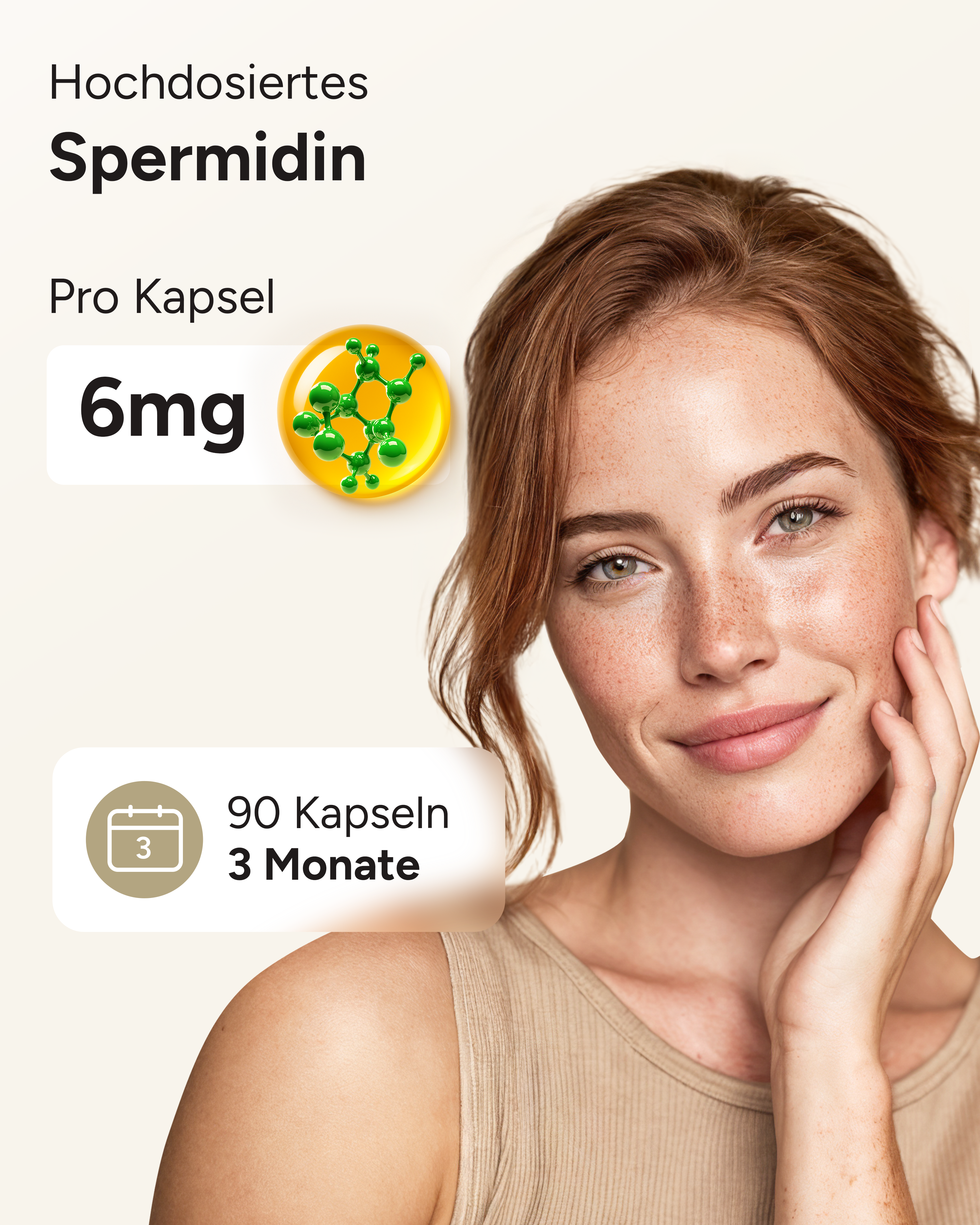 Spermidin MAX - 6mg pro Kapsel, ohne Pfeffer
