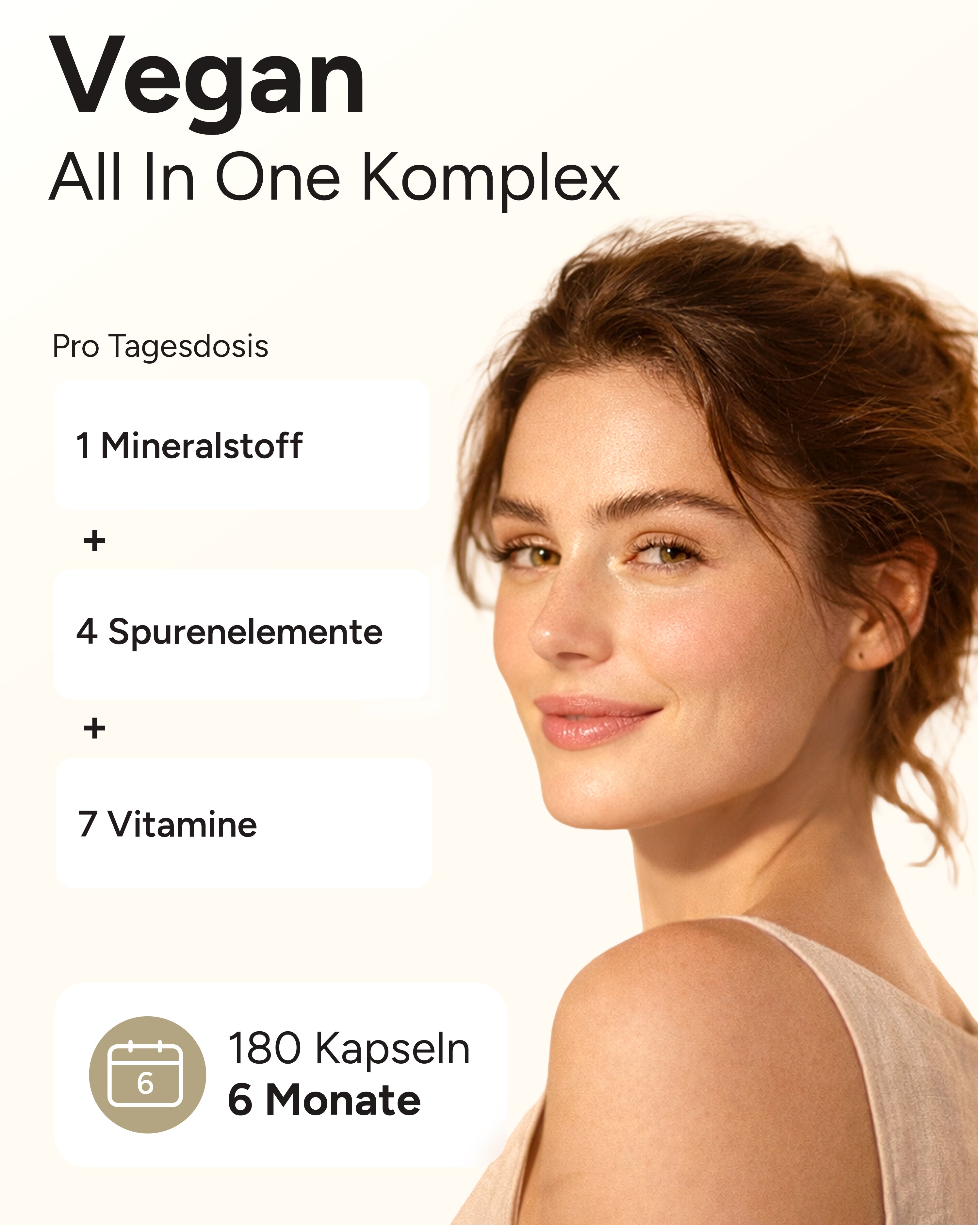 Vegan All In One - Vitamin Komplex mit B12, D3, K2