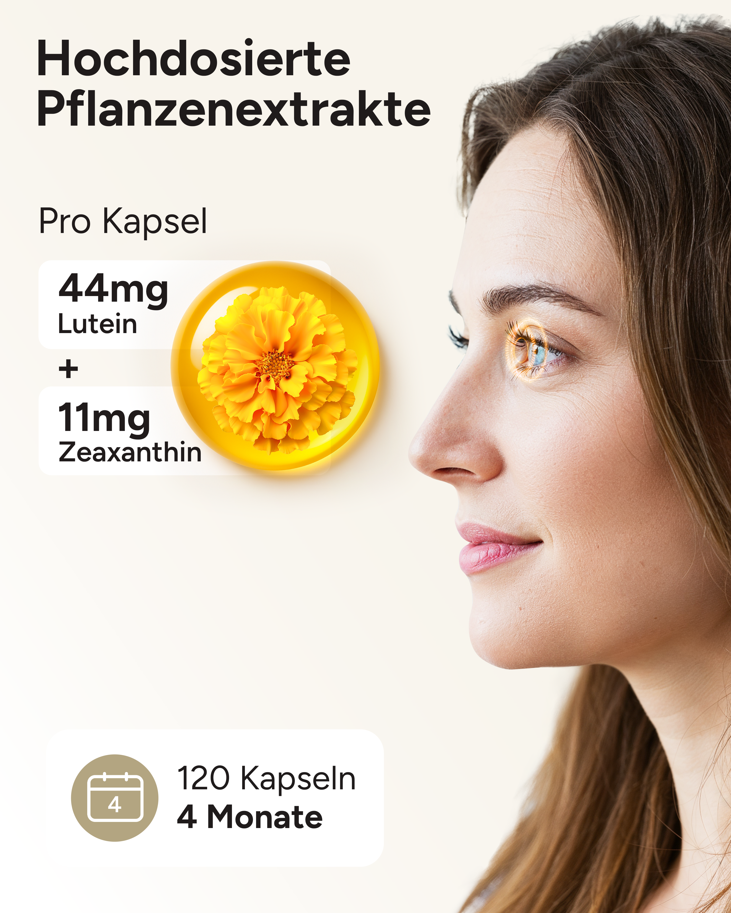 Weitblick - Augenvitamine mit 44mg Lutein und 11mg Zeaxanthin