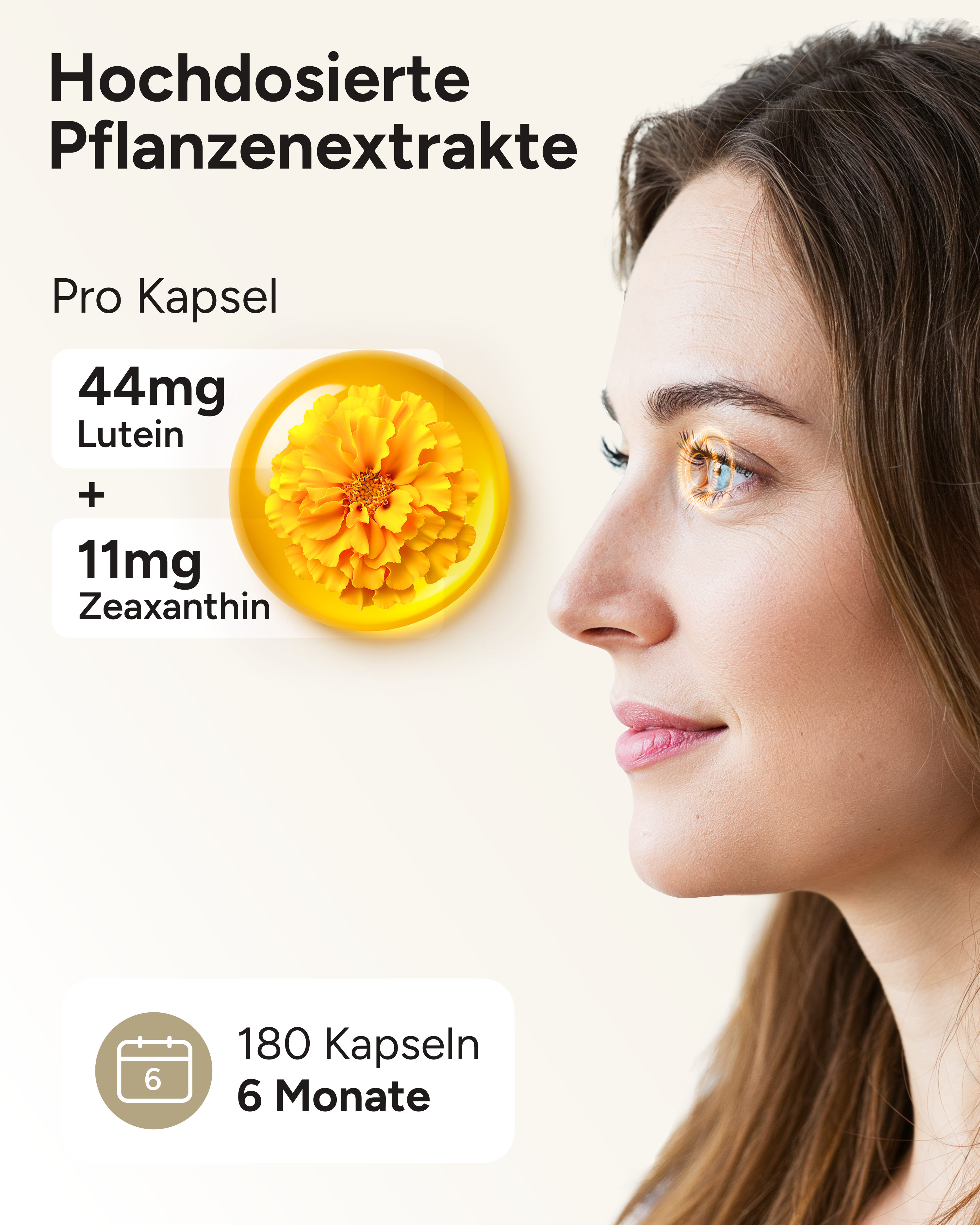 Weitblick - Augenvitamine mit 44mg Lutein und 11mg Zeaxanthin