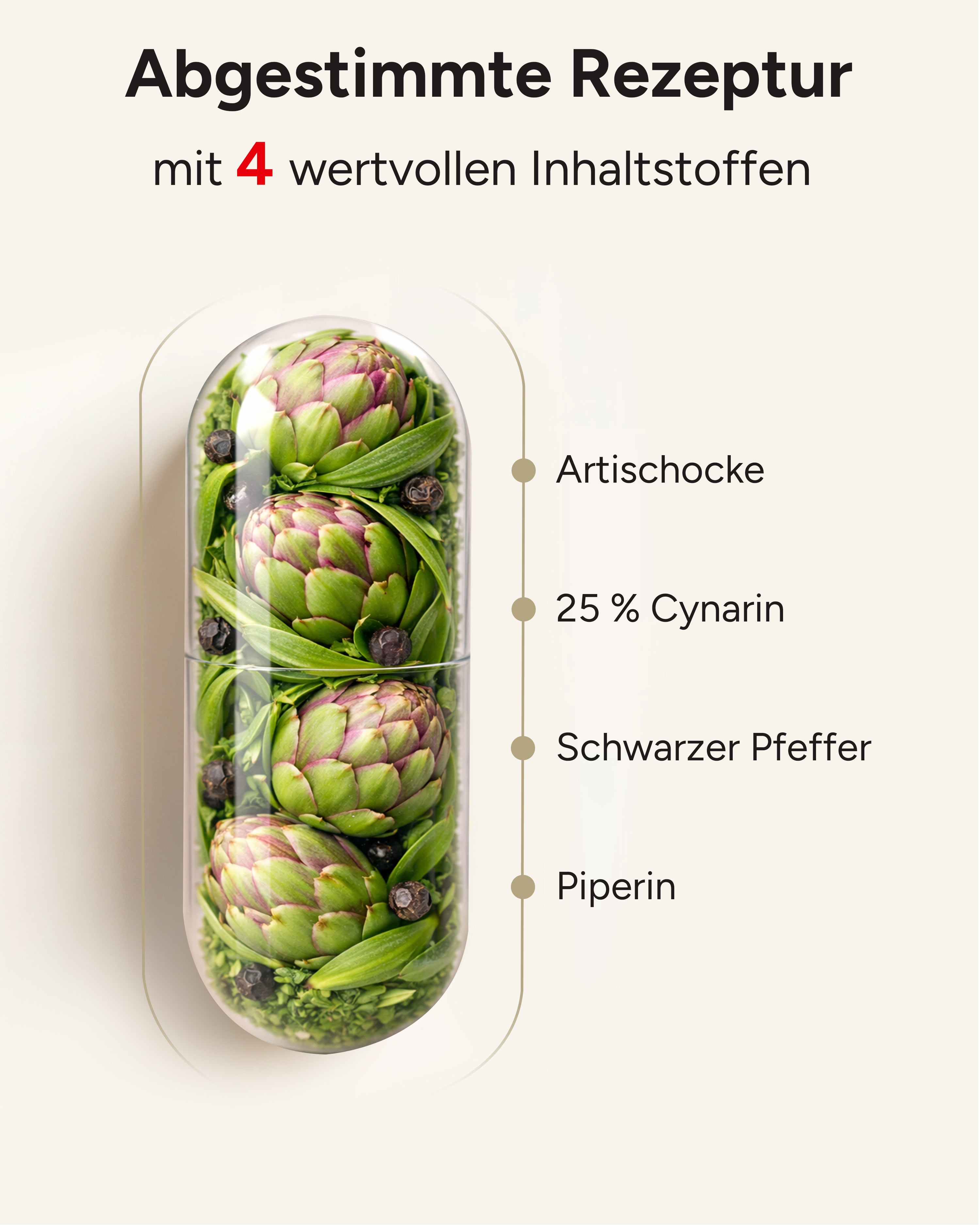 Artischocken-Extrakt - 113mg Cynarin pro Kapsel