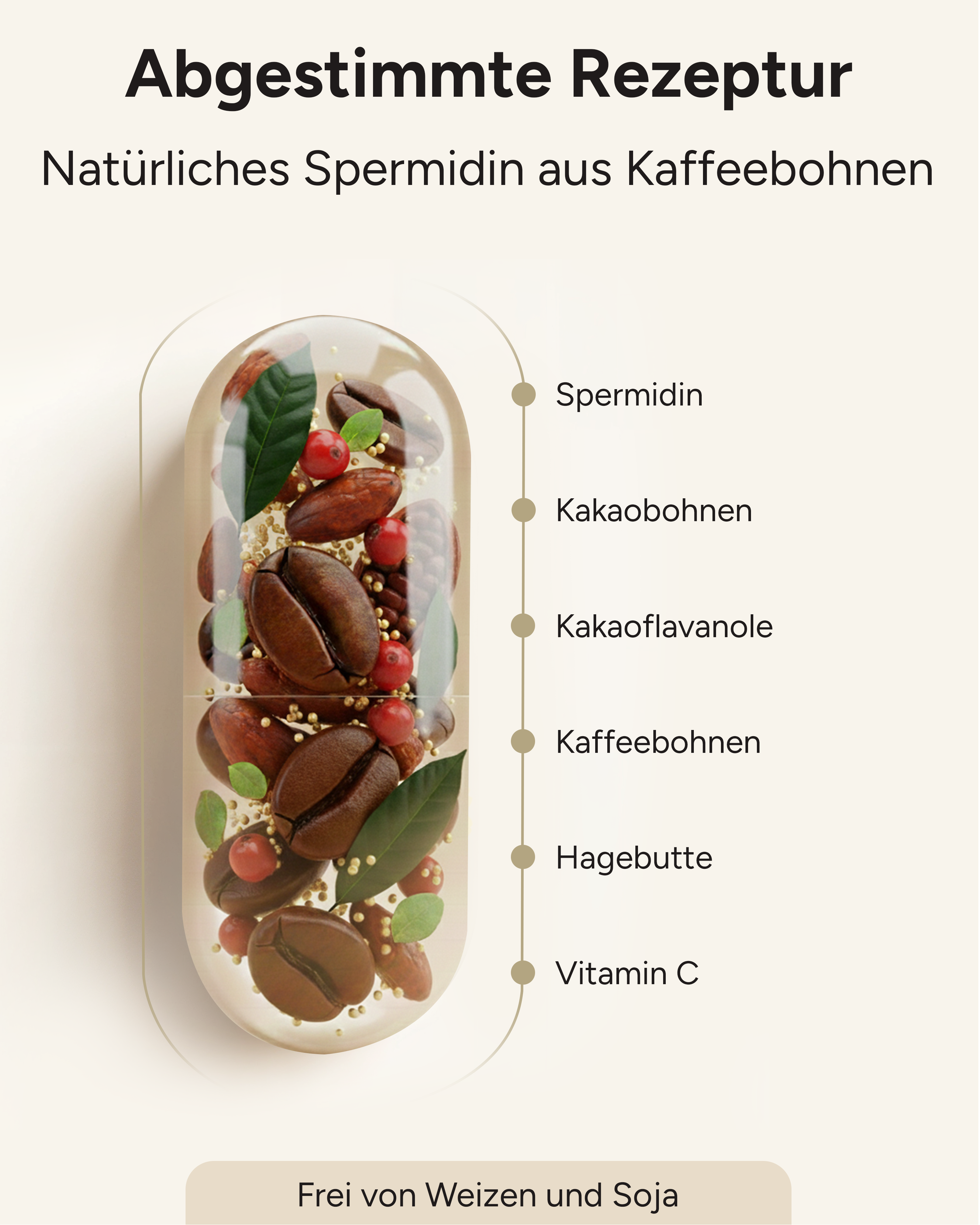 Spermidin Kakaofluss - 6mg Spermidin mit 200mg Kakaoflavanole pro Tag