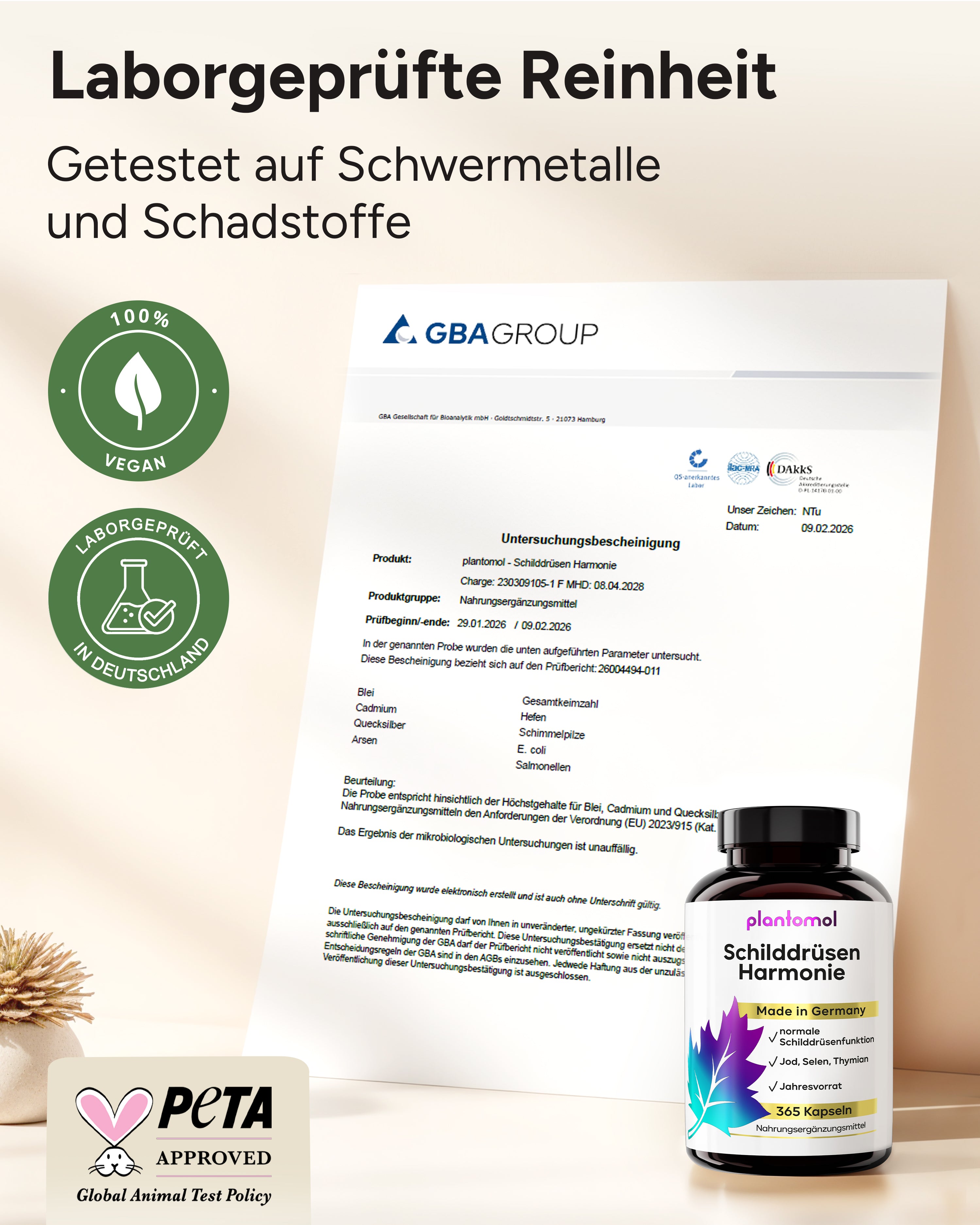 Schilddrüsen Harmonie - Jod, Selen & Thymian