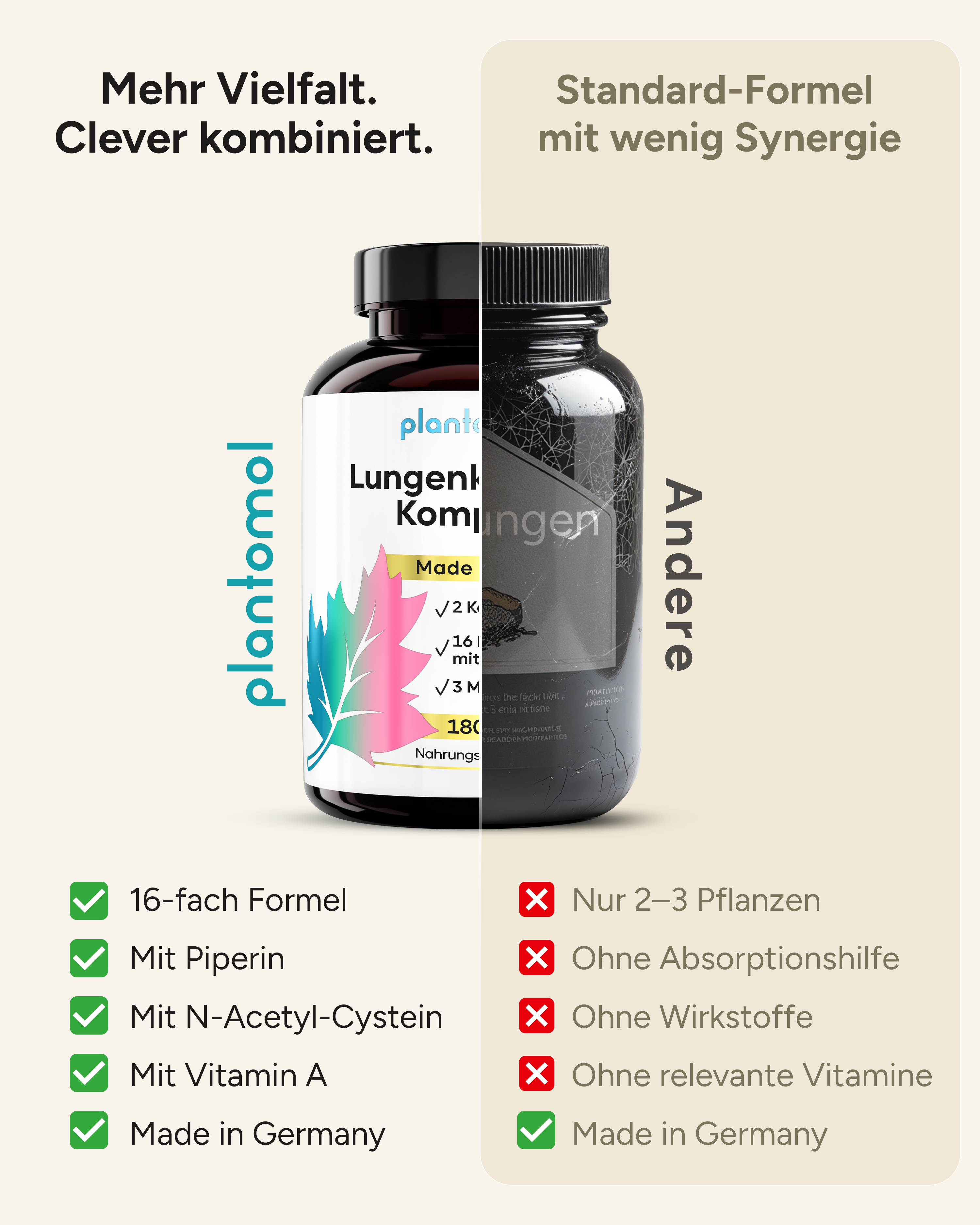 Lungenkräuter Komplex - 16 Inhaltstoffe, optimiert mit NAC