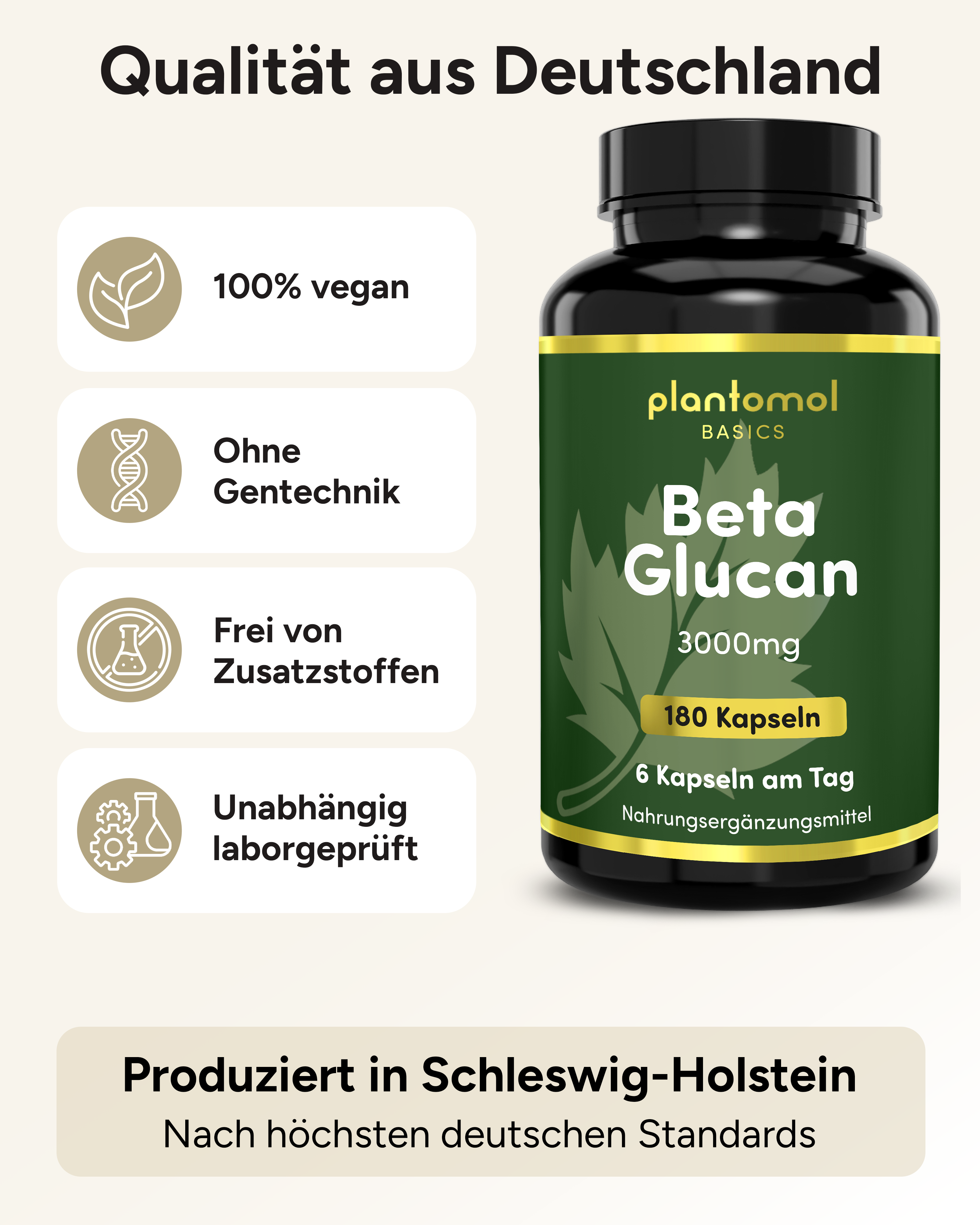 Beta Glucan - 3000mg pro Tag