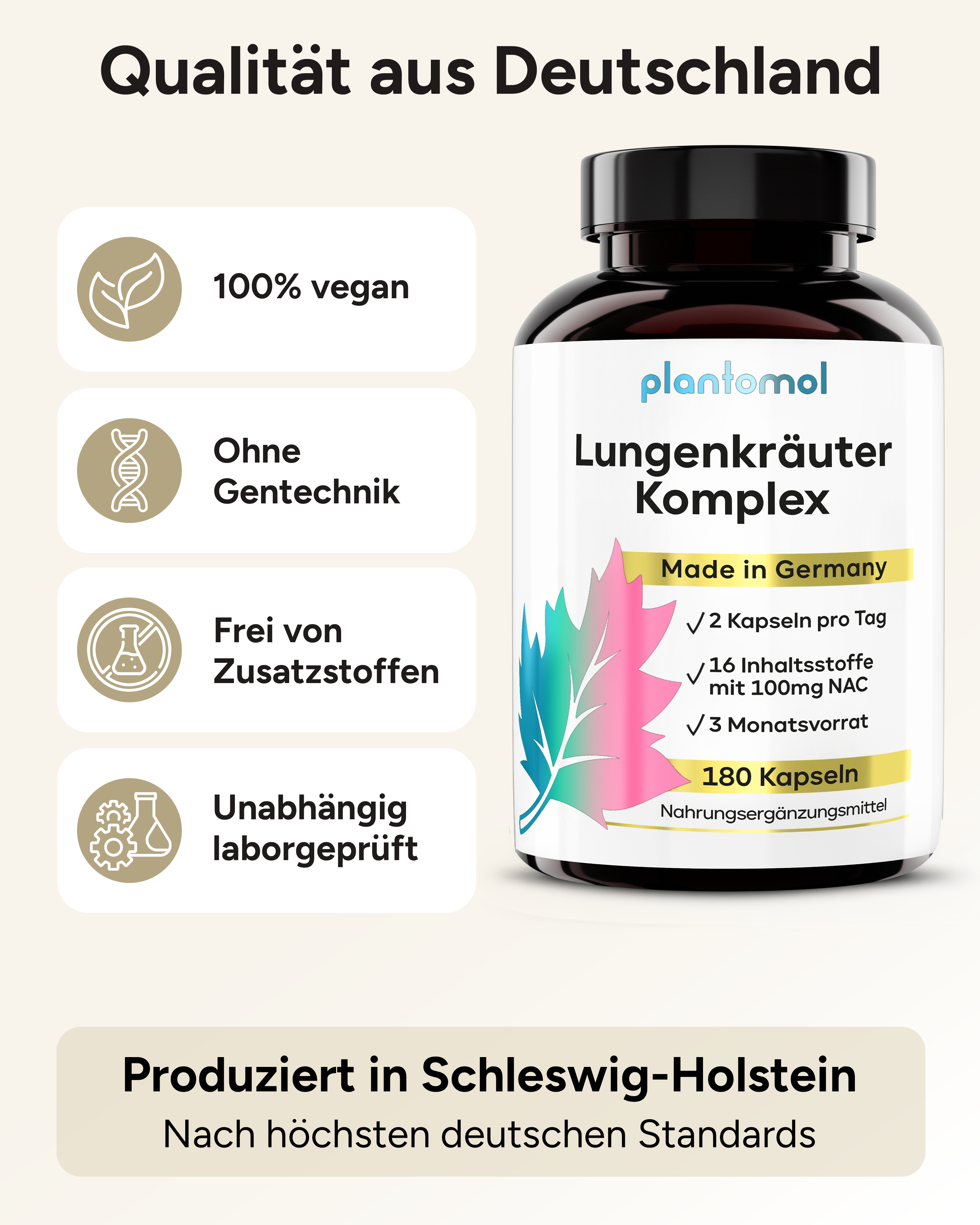 Lungenkräuter Komplex - 16 Inhaltstoffe, optimiert mit NAC