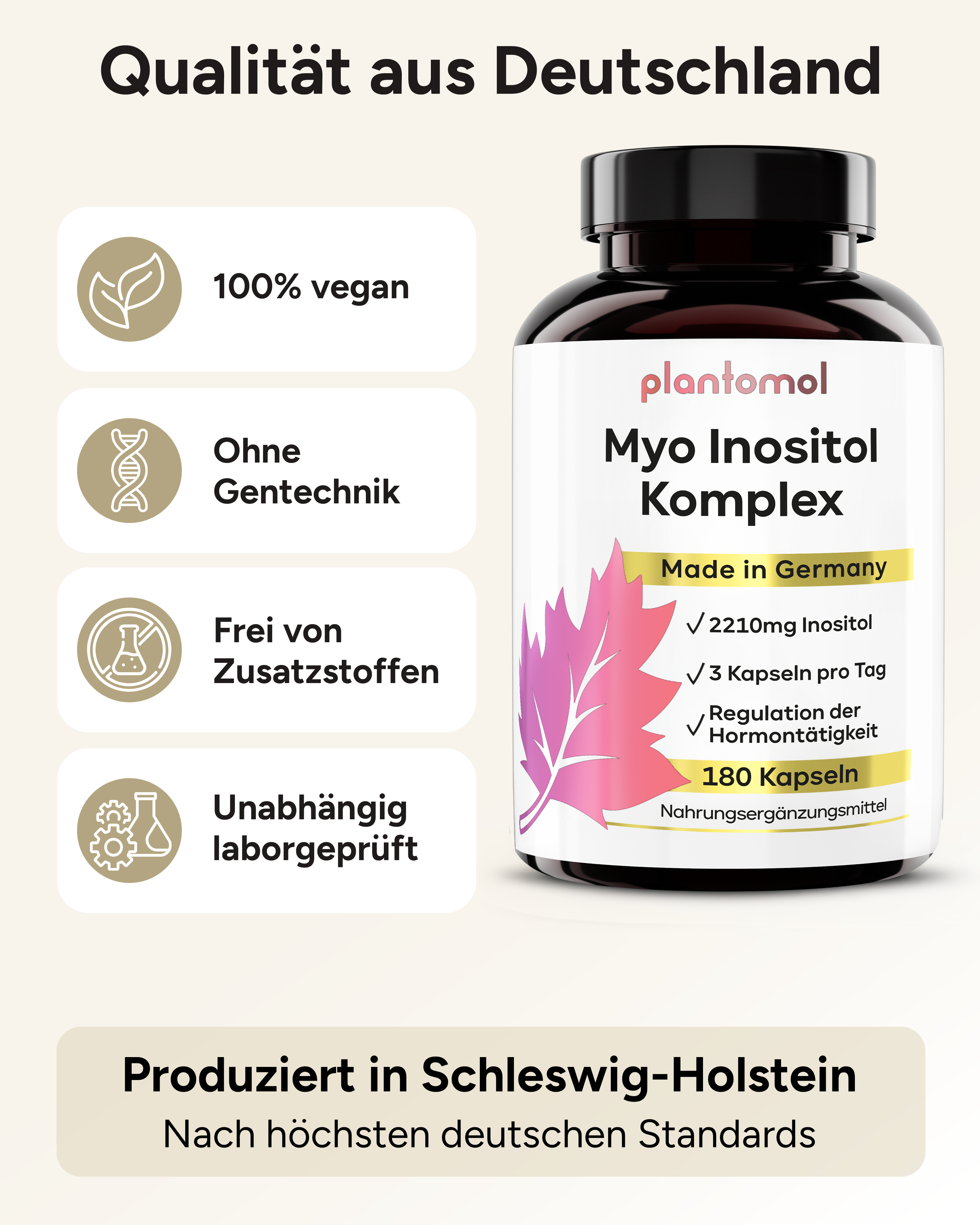 Myo-Inositol Komplex - mit D-Chiro-Inositol, Vitaminen und Chrom