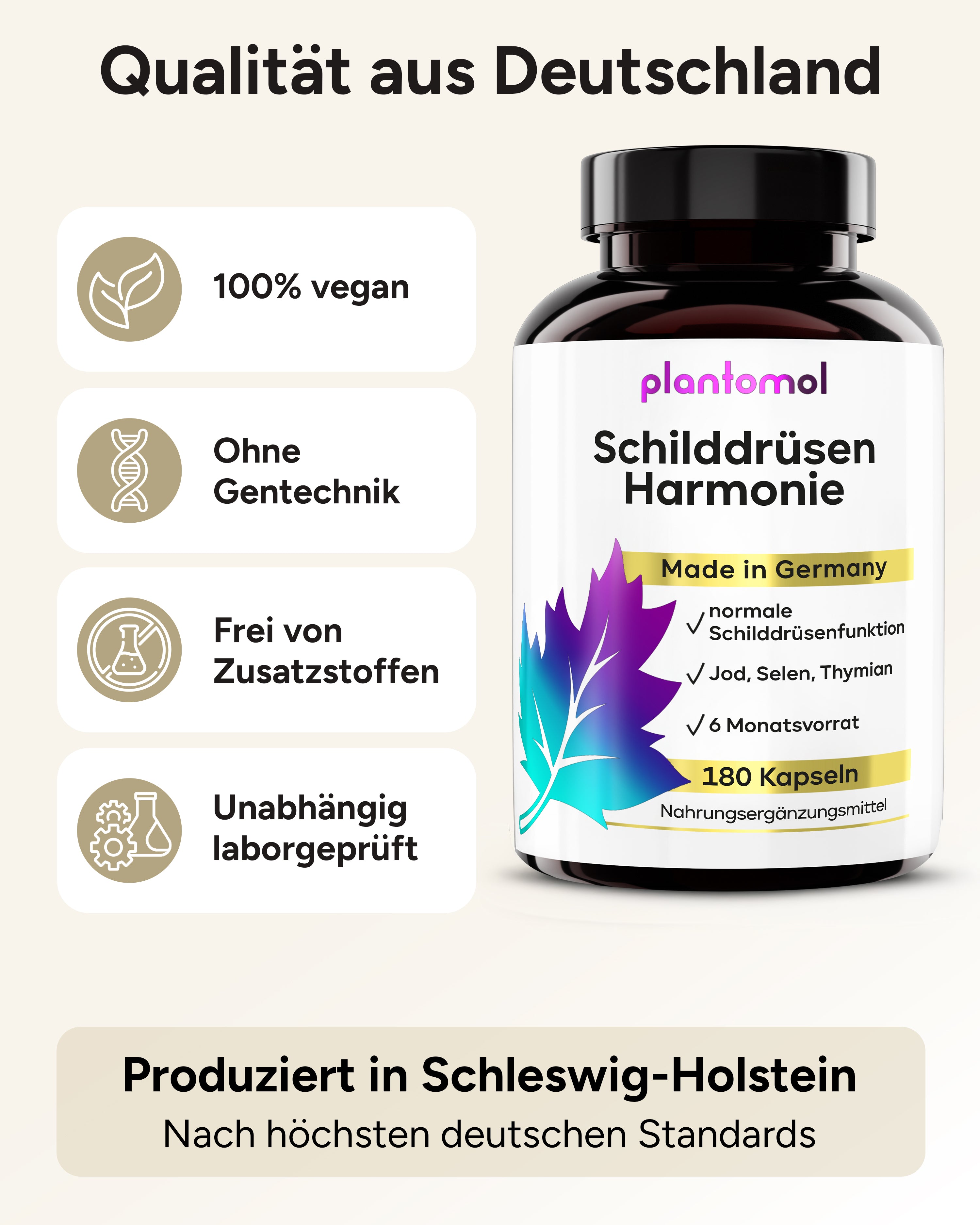 Schilddrüsen Harmonie - Jod, Selen & Thymian