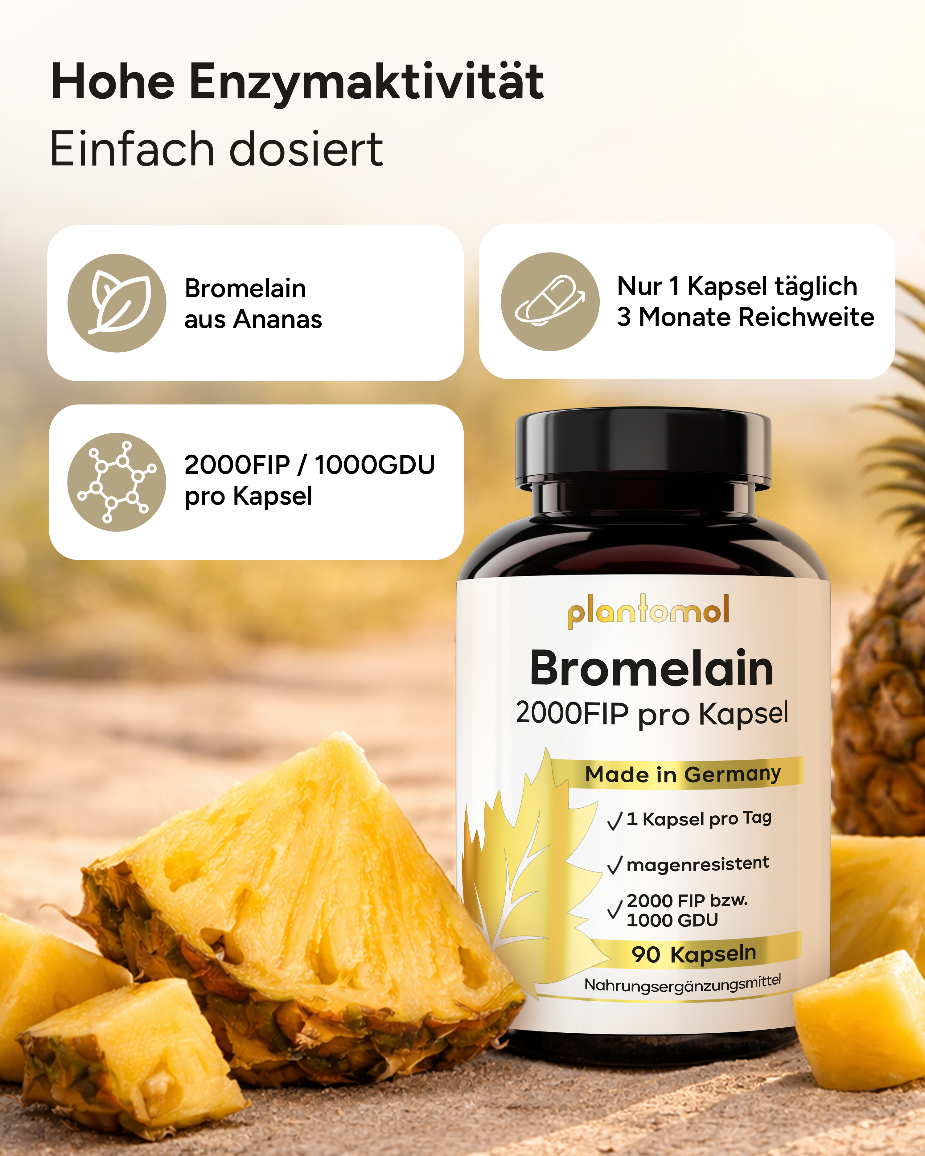 Bromelain - 2000FIP pro Kapsel