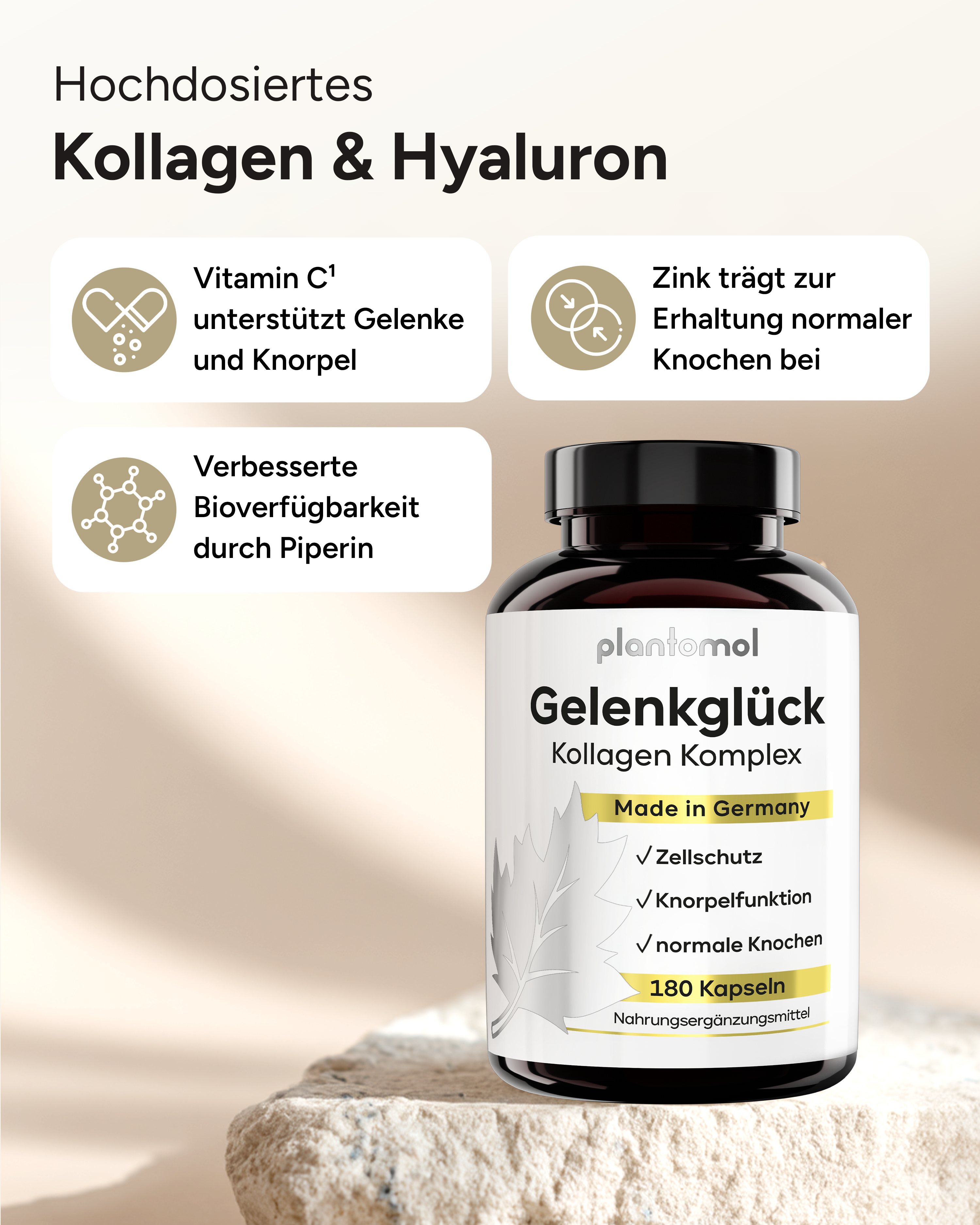Gelenkglück - Kollagen & Hyaluron Komplex