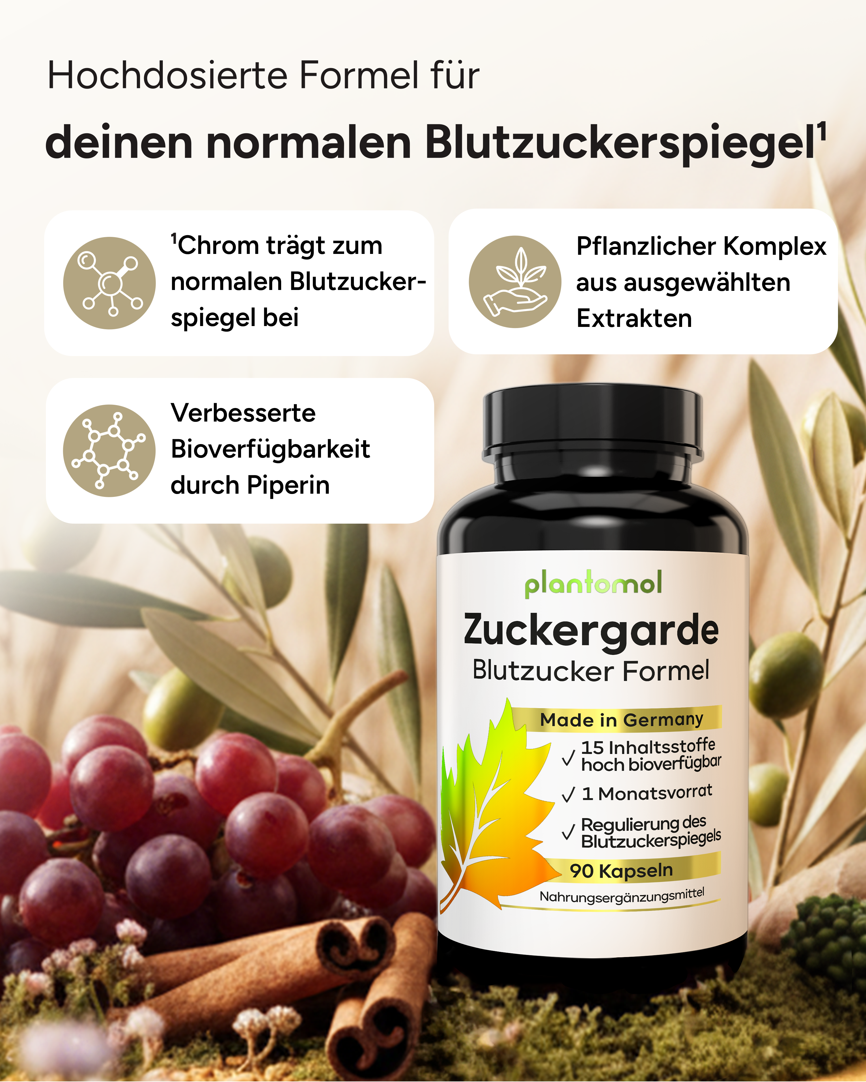 Zuckergarde - 15-fach Blutzucker Formel