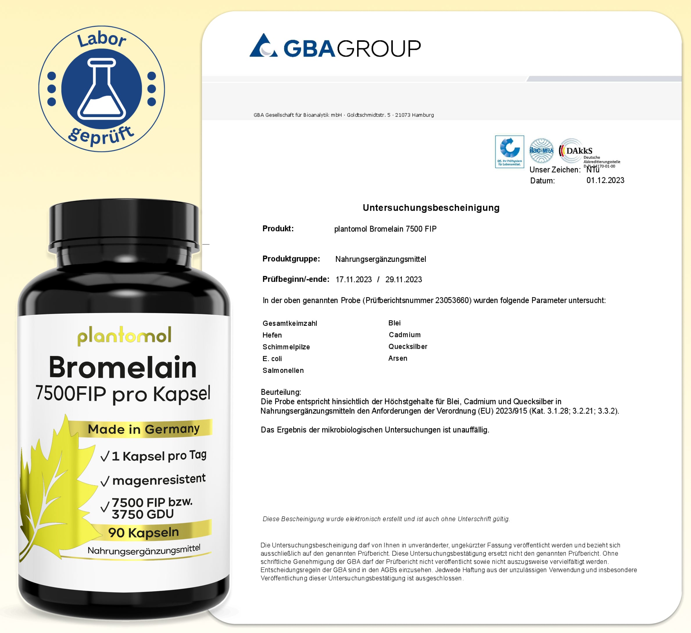 Bromelain - 7500FIP pro Kapsel