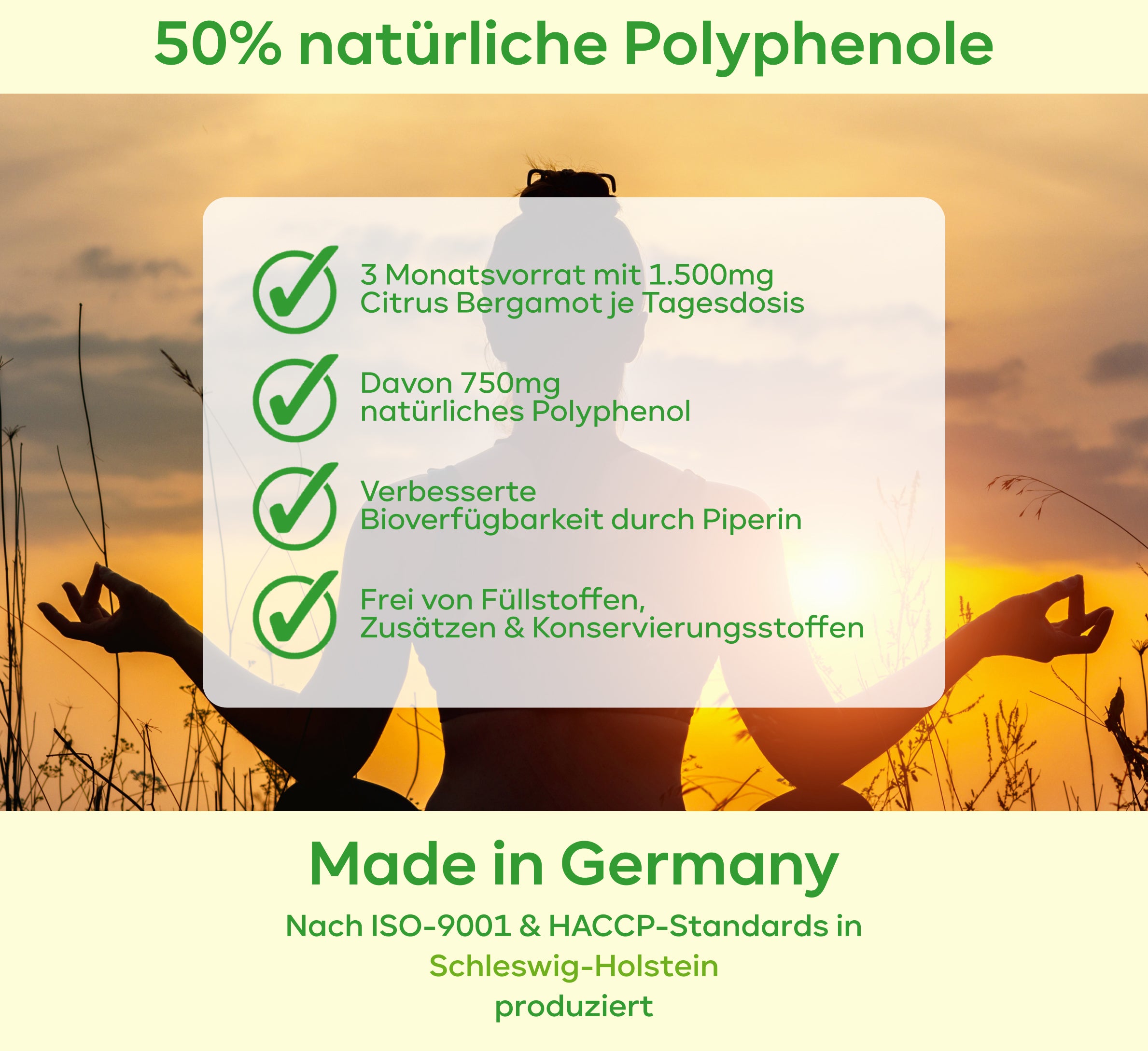 Citrus Bergamot - enthält 750mg Polyphenole pro Tag