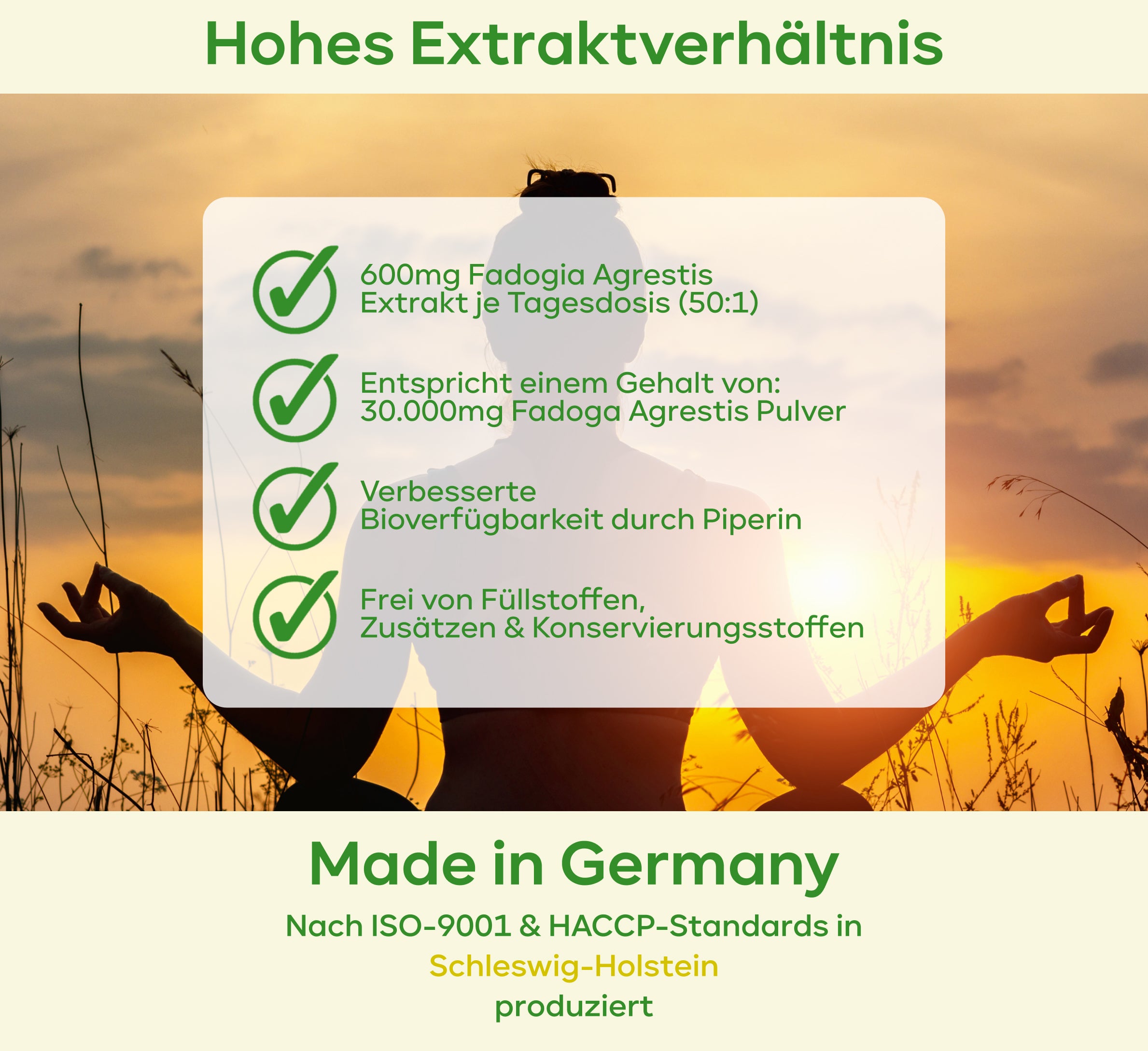 Fadogia Agrestis - 50:1 Extrakt mit Koffein