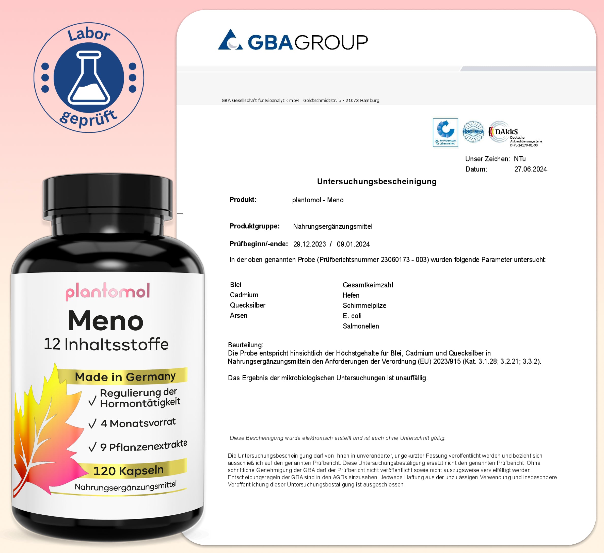 Meno Vitalkomplex - 12 abgestimmten Inhaltsstoffen