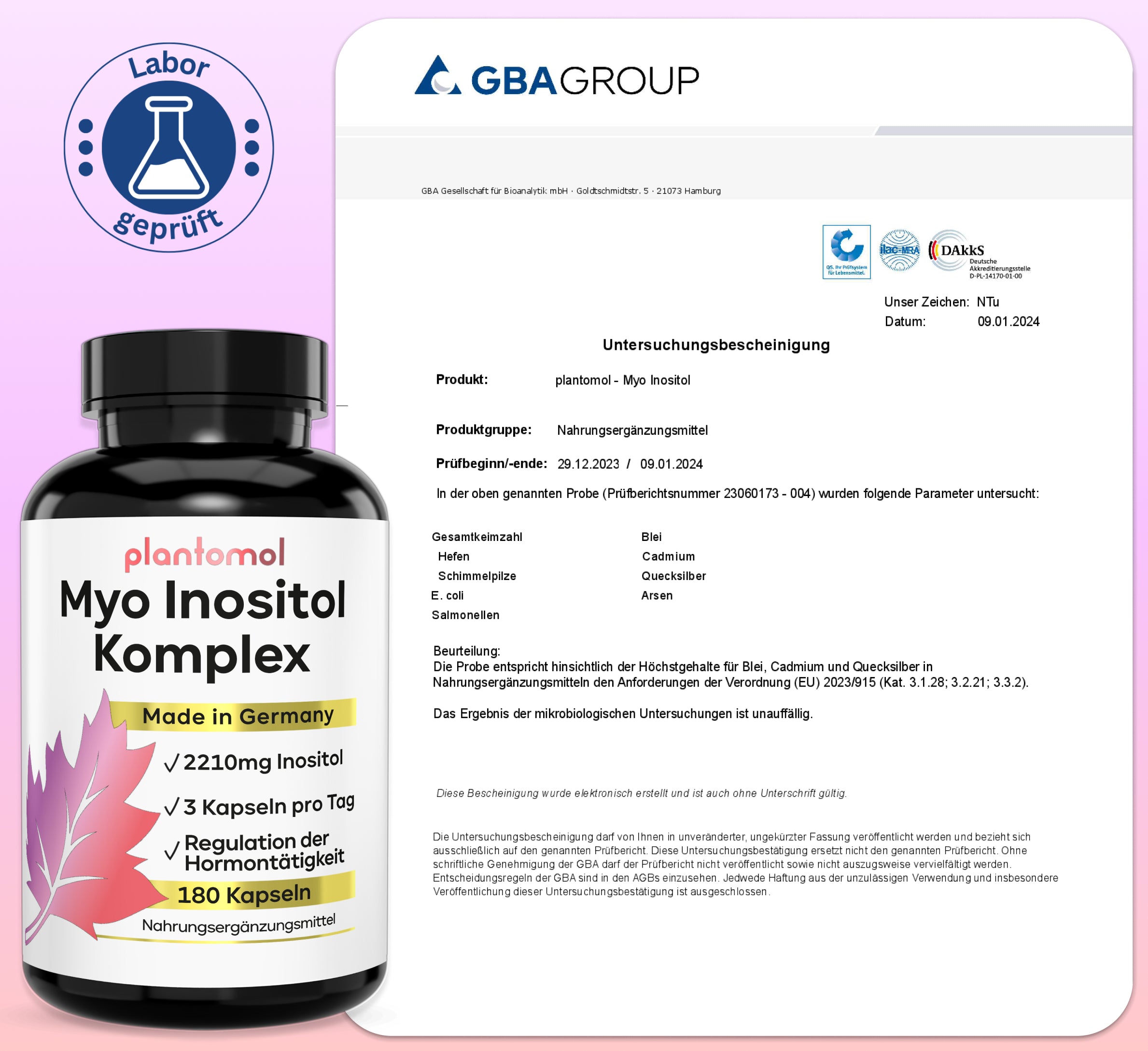 Myo-Inositol Komplex - mit D-Chiro-Inositol, Vitaminen und Chrom