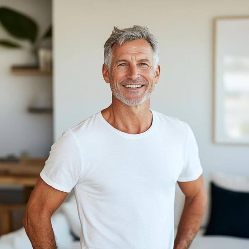 Mann mit gesunder Prostata