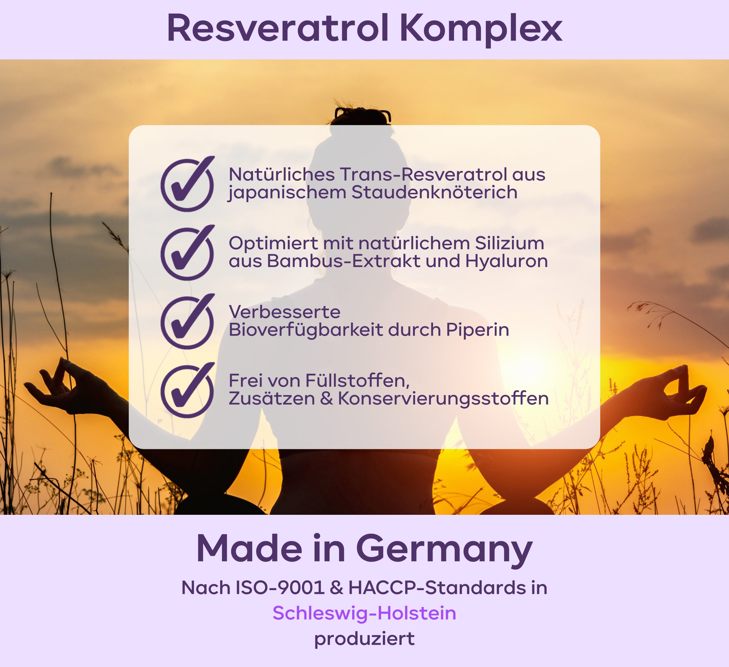 Resveratrol Komplex - 750mg Trans-Resveratrol pro Tag