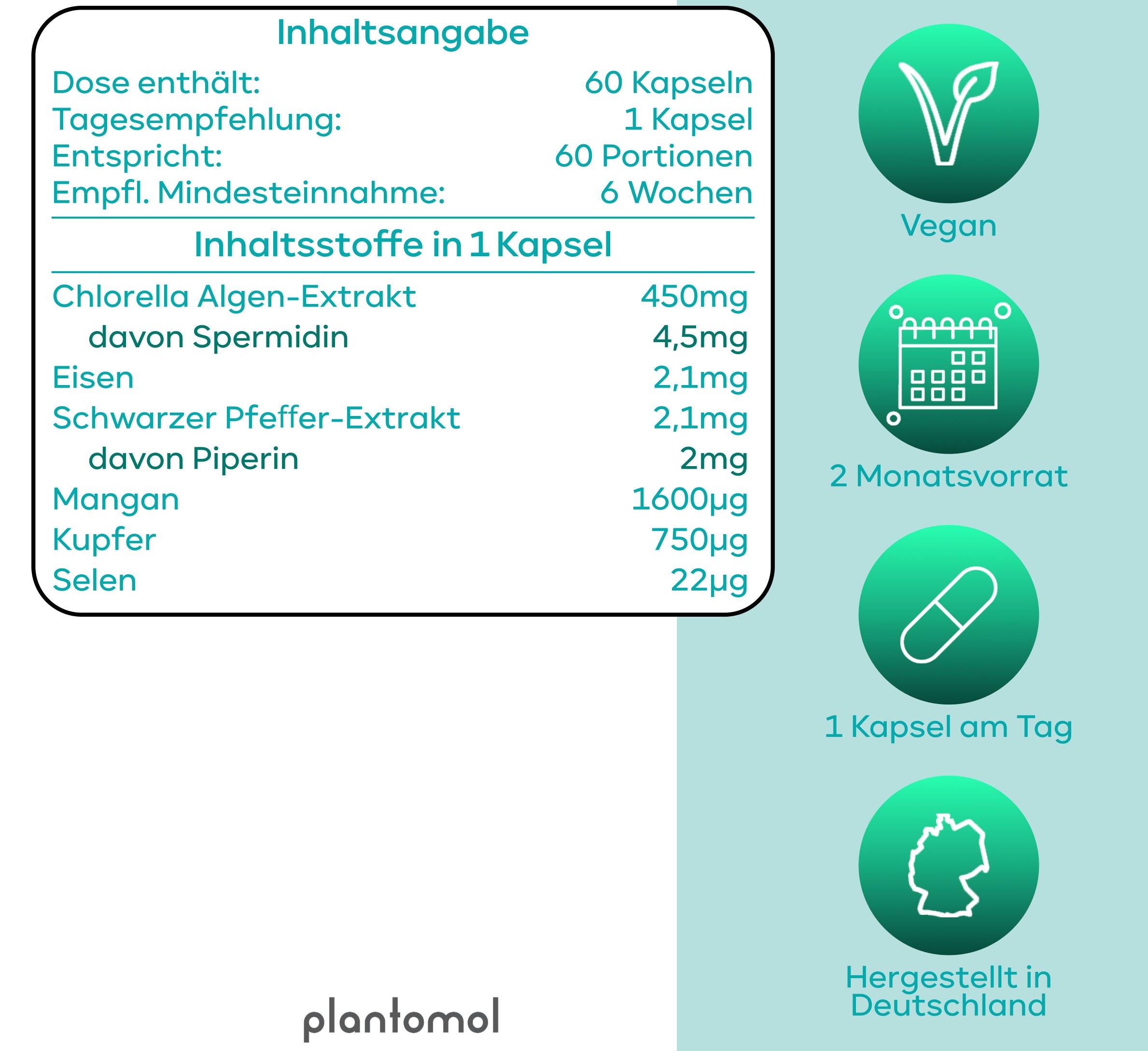 Spermidin PLUS - 4,5mg Spermidin pro Kapsel