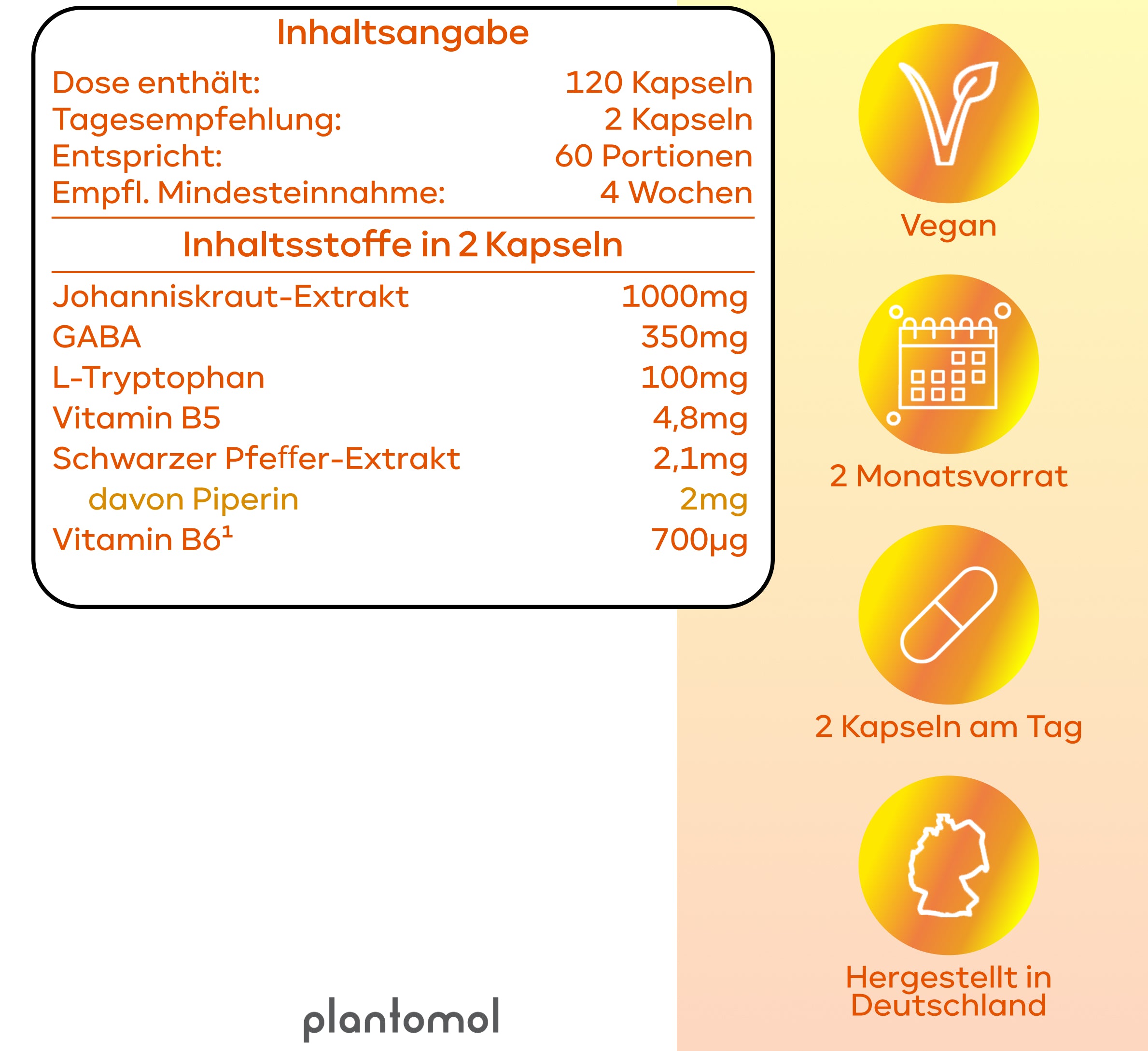 Stimmungszauber - mit Johanniskraut, GABA & L-Tryptophan