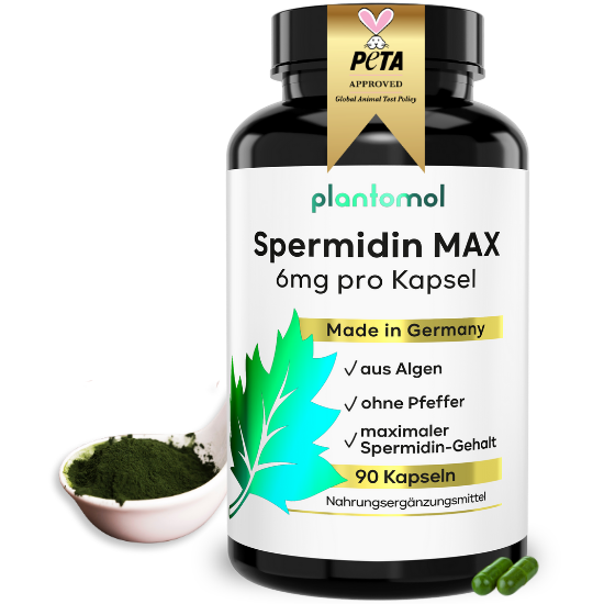 Spermidin Max Kapseln aus Algen ohne Pfeffer