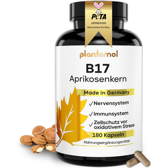 B17 - 1100mg Aprikosenkern-Extrakt pro Tag und Vitamin C