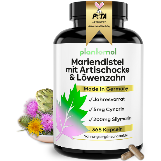 Mariendistel mit Artischocke & Löwenzahn Kapseln