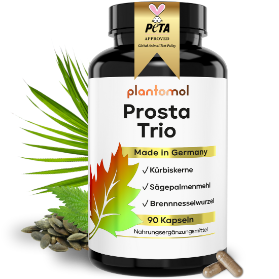 Prosta Trio Kapseln: Kürbiskern, Sägepalmen & Brennnessel – plantomol