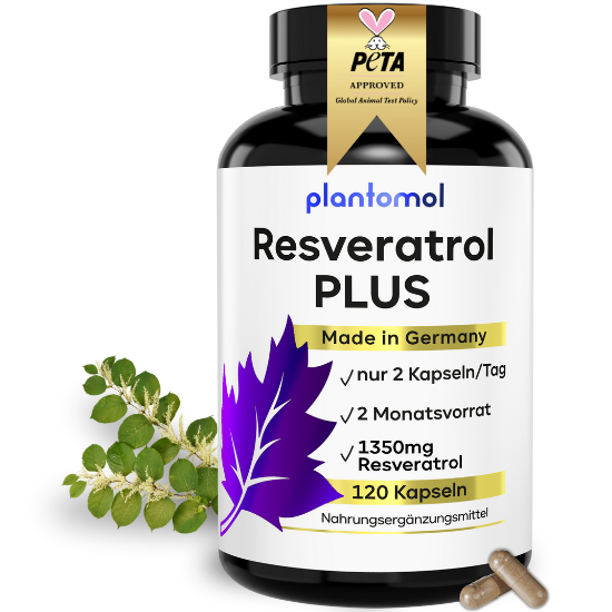 Resveratrol PLUS - 1350mg Trans-Resveratrol pro Tag