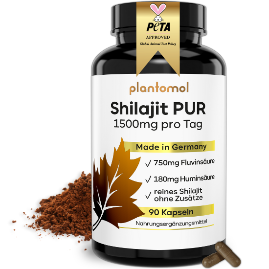 Shilajit Kapseln - mit Fluvinsäure & Huminsäure