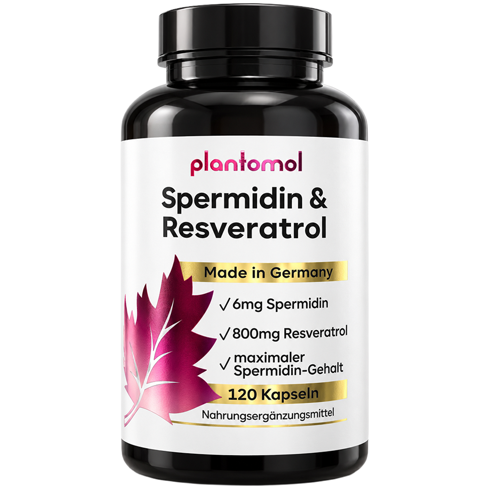 Spermidin-Resveratrol - 6mg Spermidin mit 800mg Trans-Resveratrol pro Tag