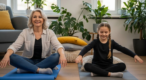 familiäre Entspannungsübungen Zuhause