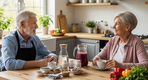 Senioren Nahrungsergänzungsmittel Alltag