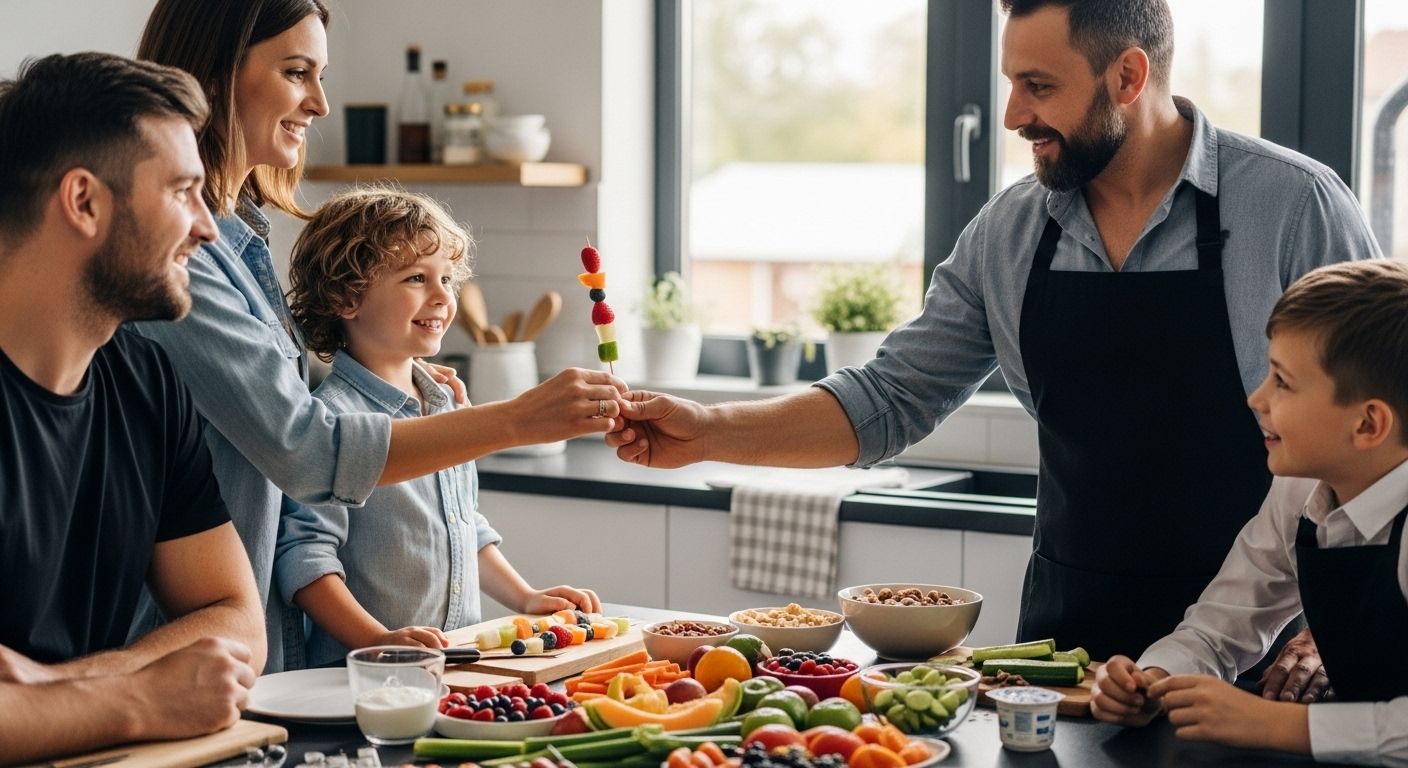 gesunde Snacks Familie