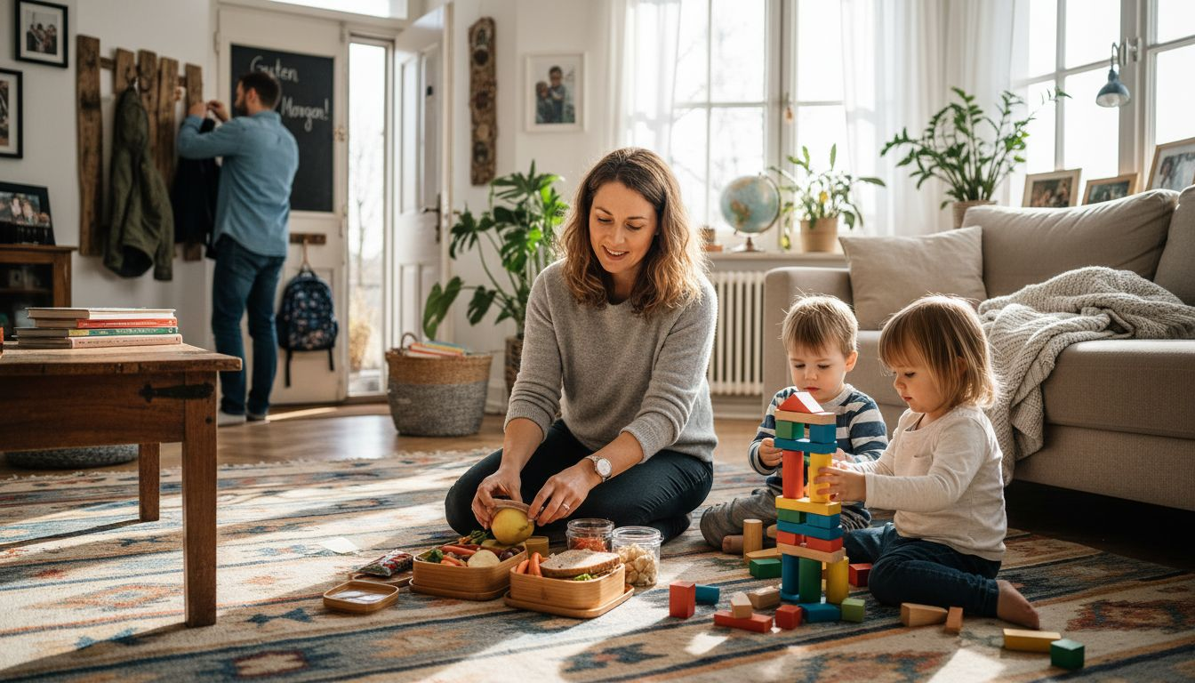 Gemeinsam als Familie in der eigenen Küche gesunde Gerichte zubereiten – das macht nicht nur Spaß, sondern fördert auch das Bewusstsein für eine ausgewogene Ernährung.