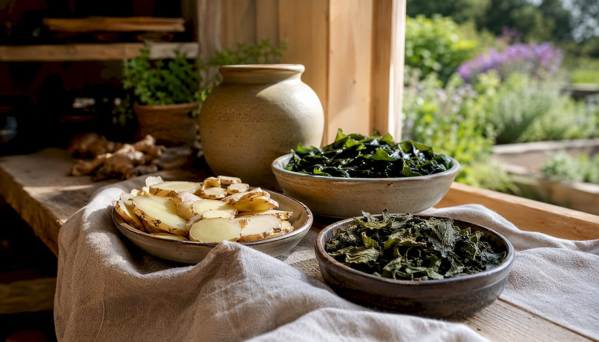 Lose Kräuter und Pflanzen aus der Natur – ideal für hochwertige Wellness-Präparate.