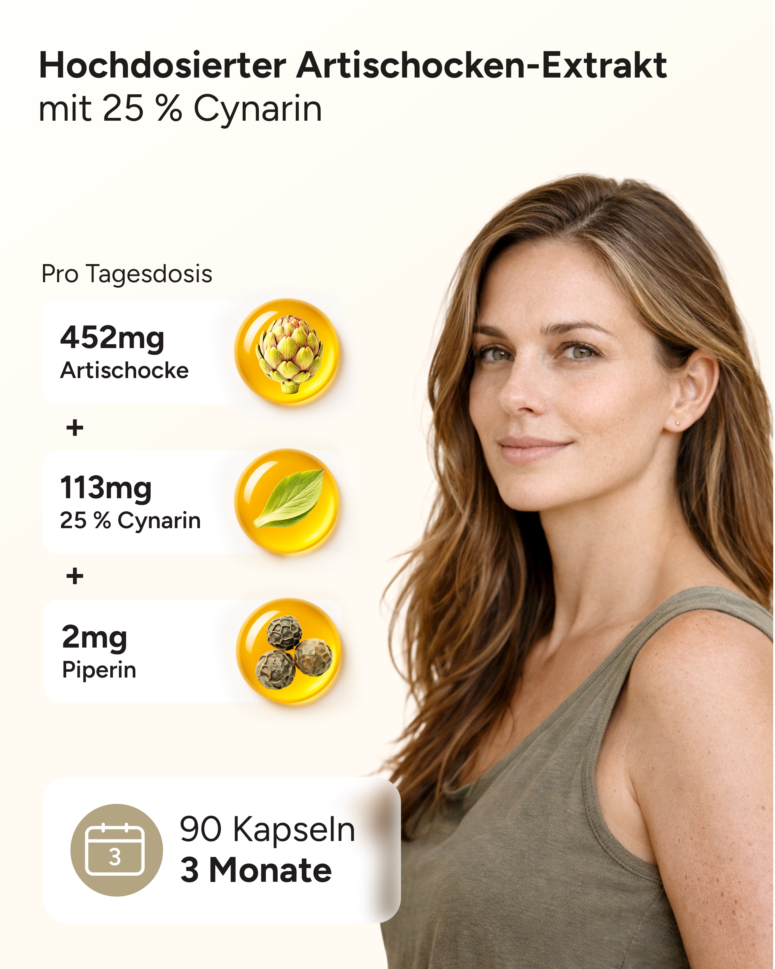Artischocken-Extrakt - 113mg Cynarin pro Kapsel