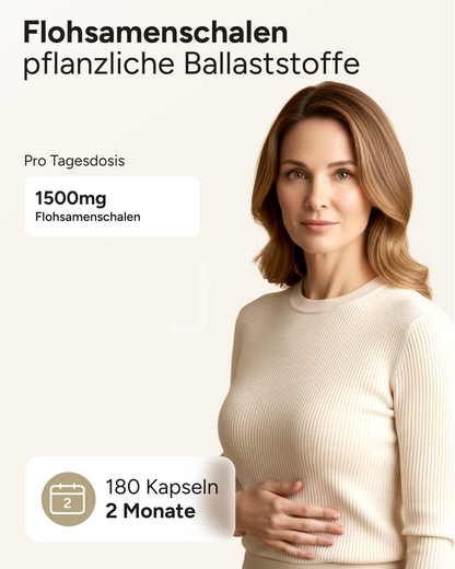 Flohsamenschalen - 1500mg pro Tag