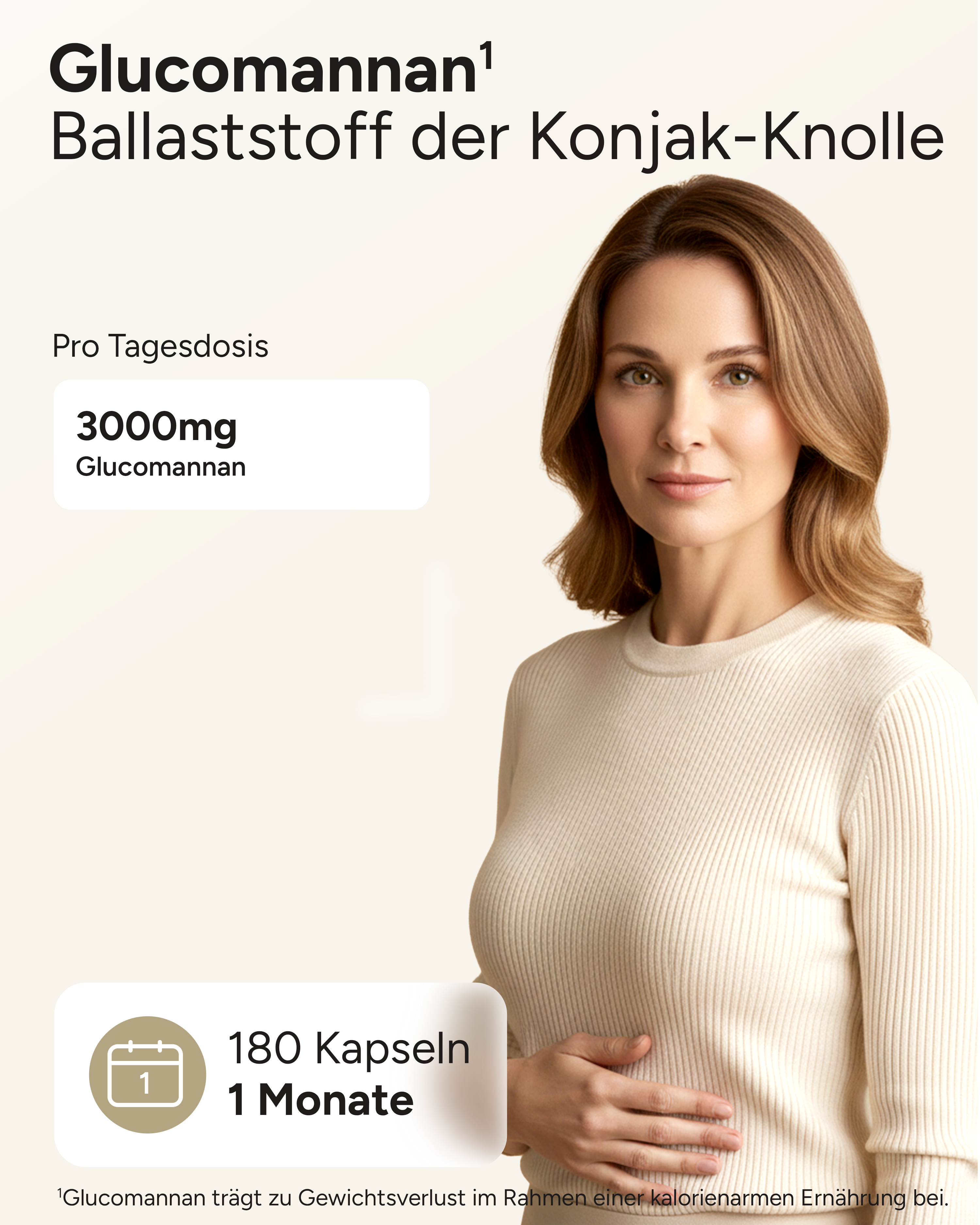 Glucomannan - 3000mg pro Tag