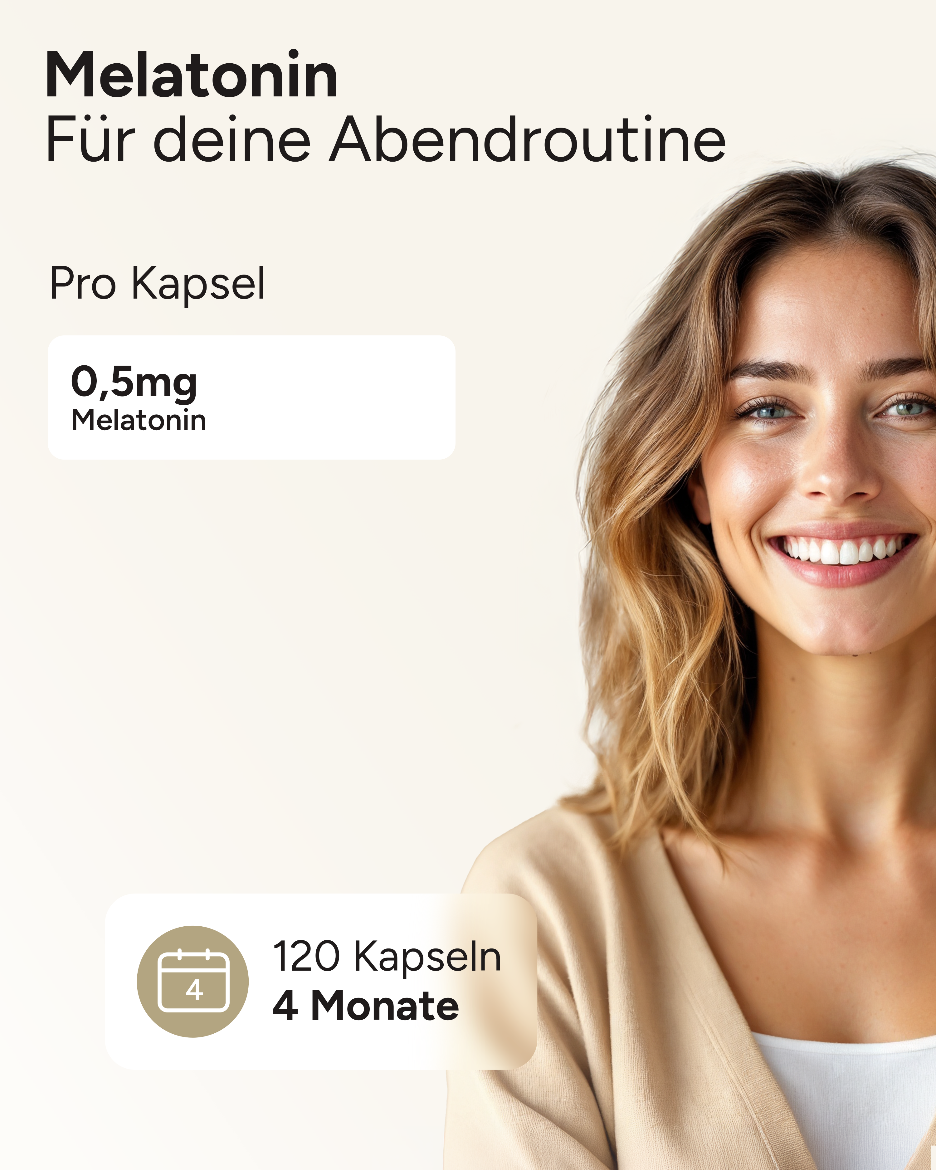 Melatonin - 0,5mg pro Kapsel