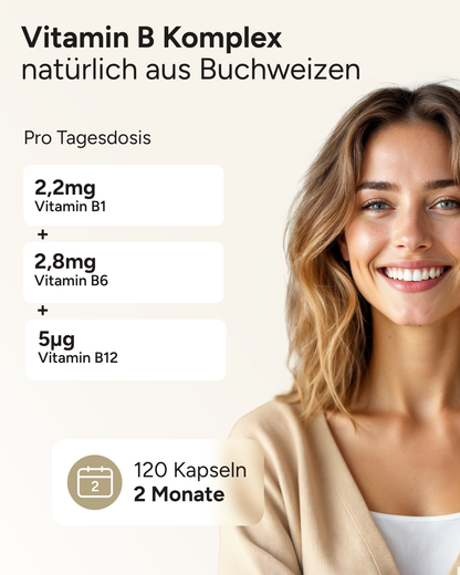 Vitamin B-Komplex - aus 1000mg Buchweizenextrakt