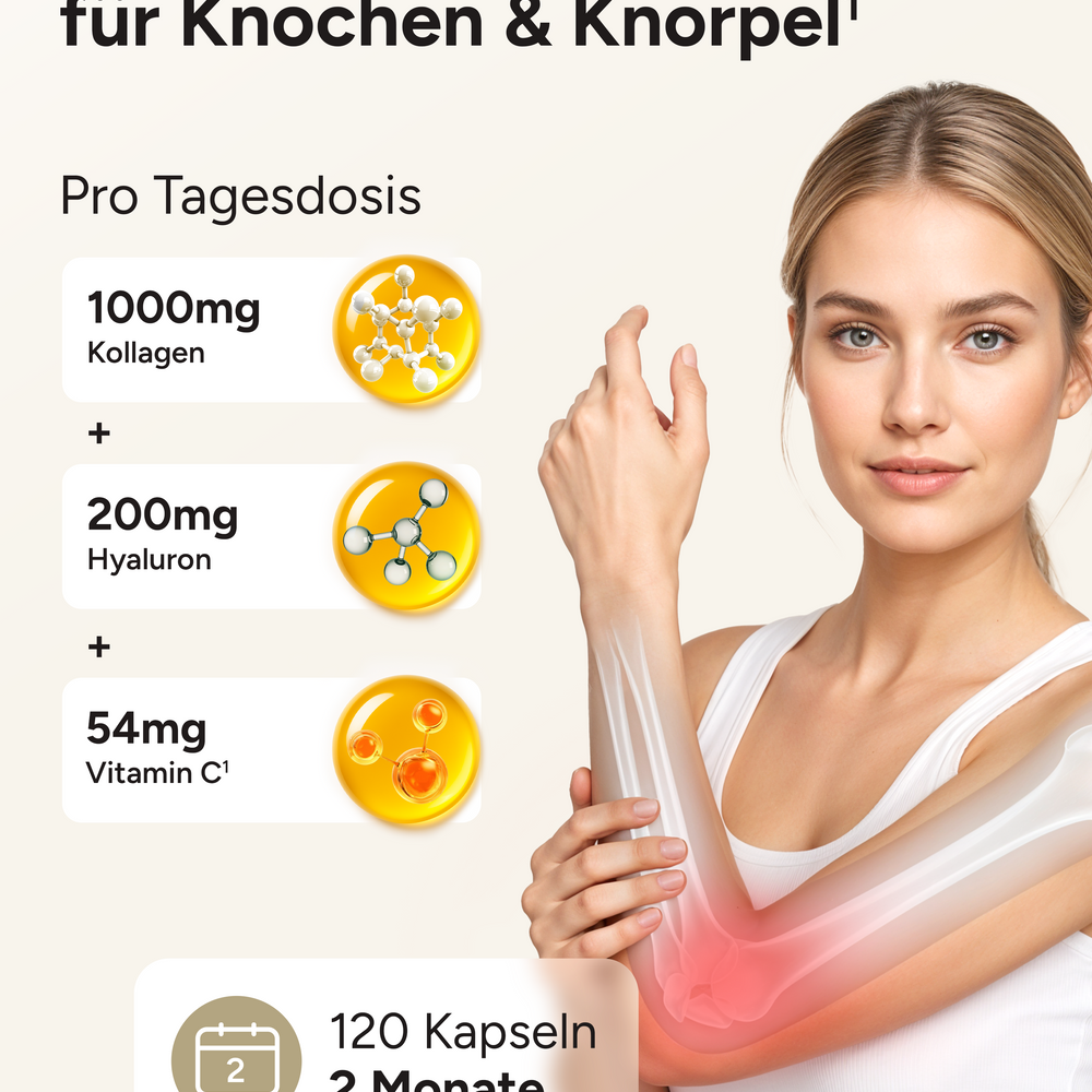 
                      
                        Gelenkglück - Kollagen & Hyaluron Komplex
                      
                    