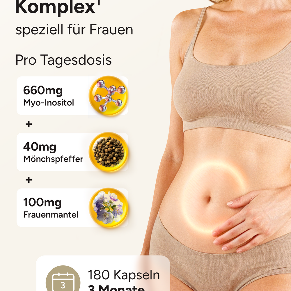 
                      
                        Hormella PMS Komplex - Myo-Inositol, Gänsefingerkraut und OPC
                      
                    